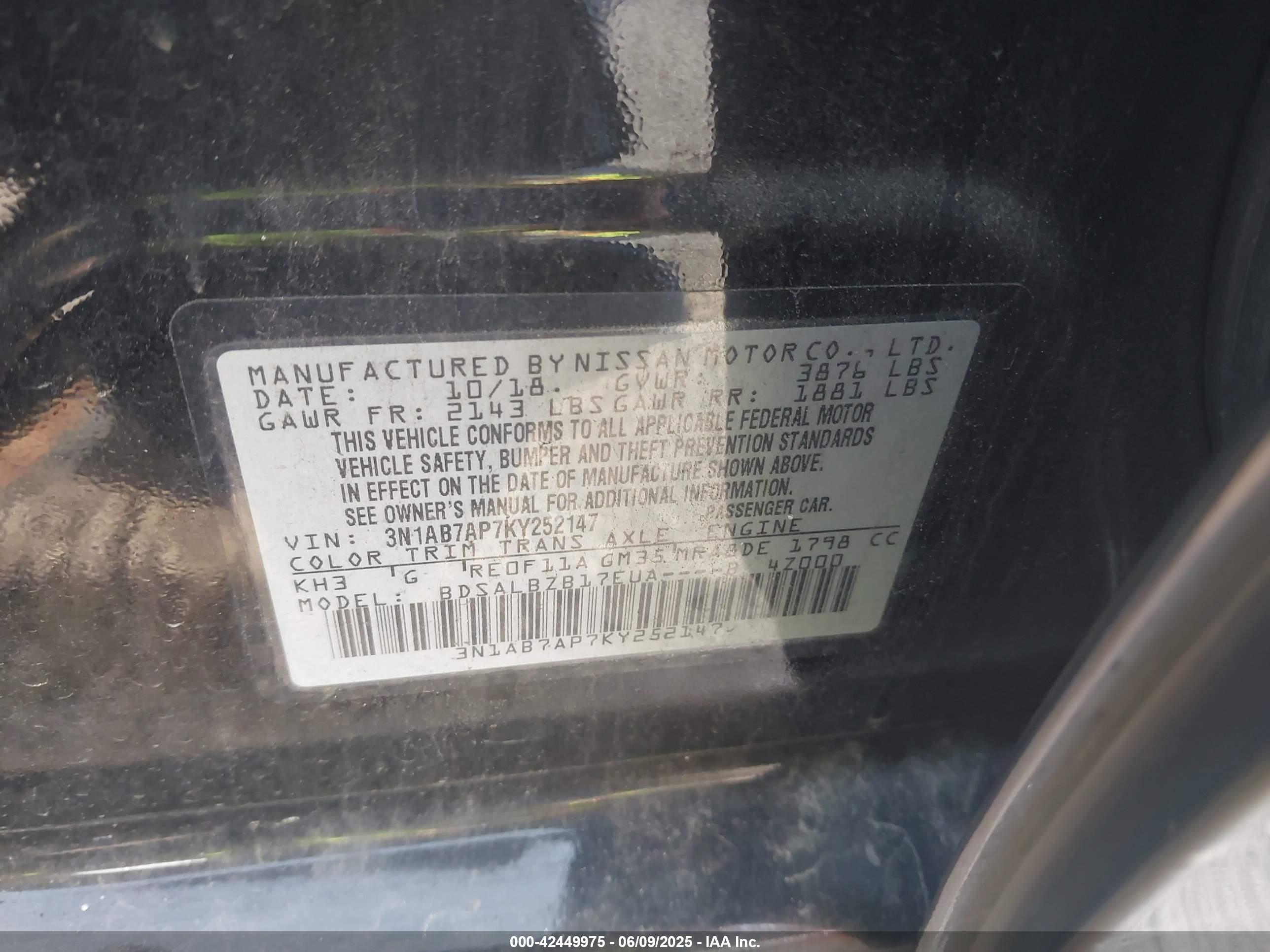 NISSAN SENTRA image 9