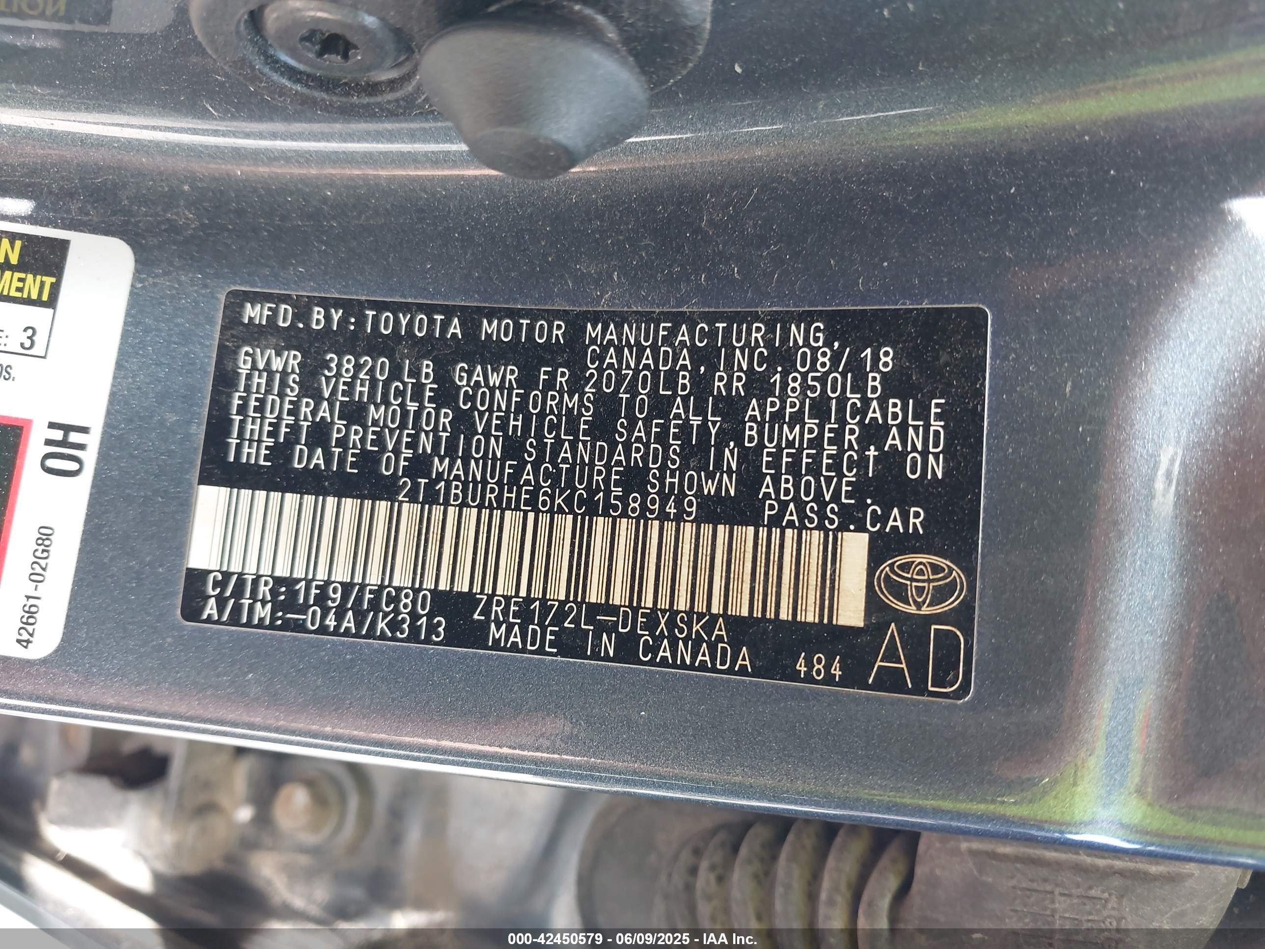 TOYOTA COROLLA image 9