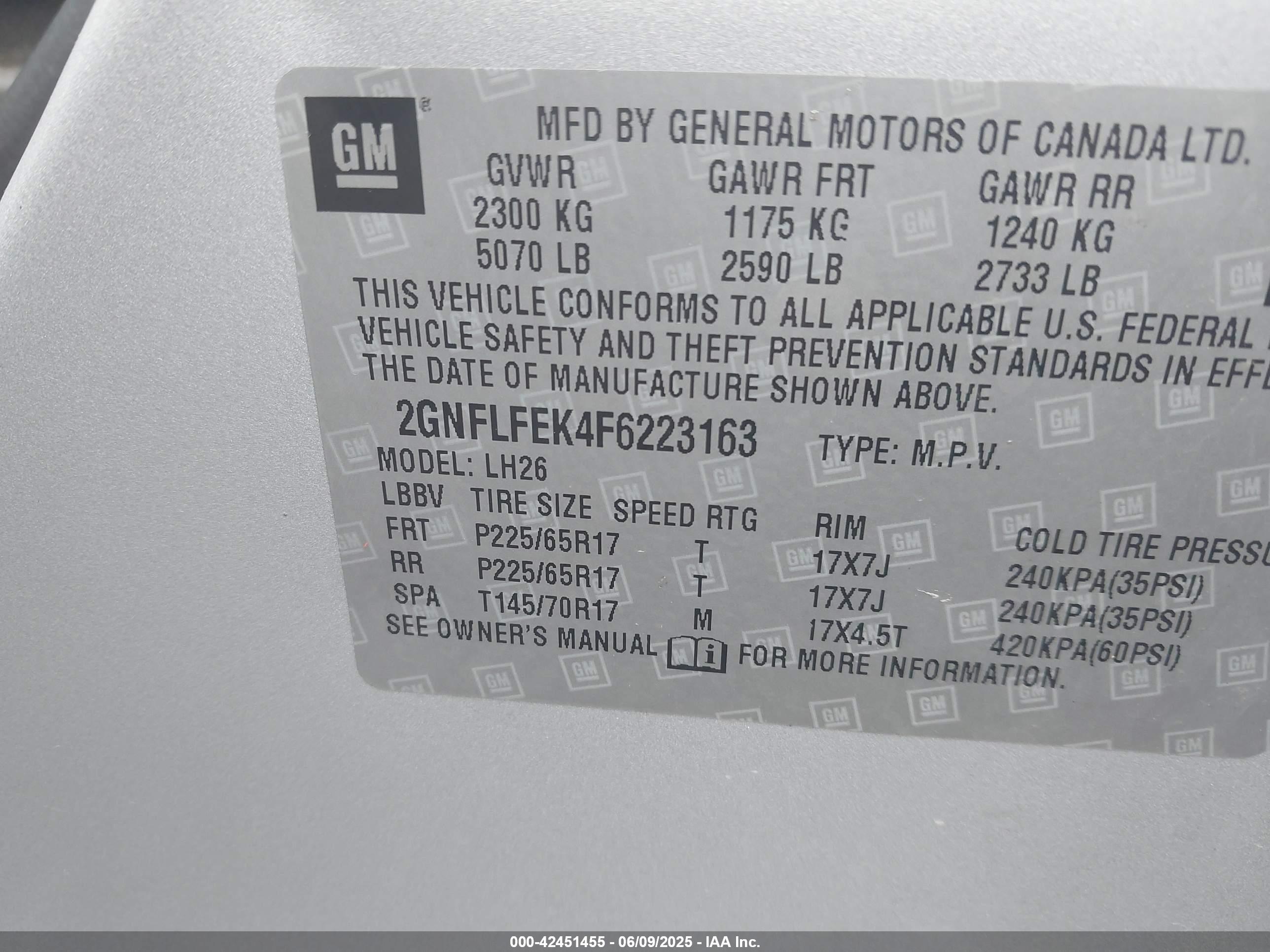 CHEVROLET EQUINOX image 9