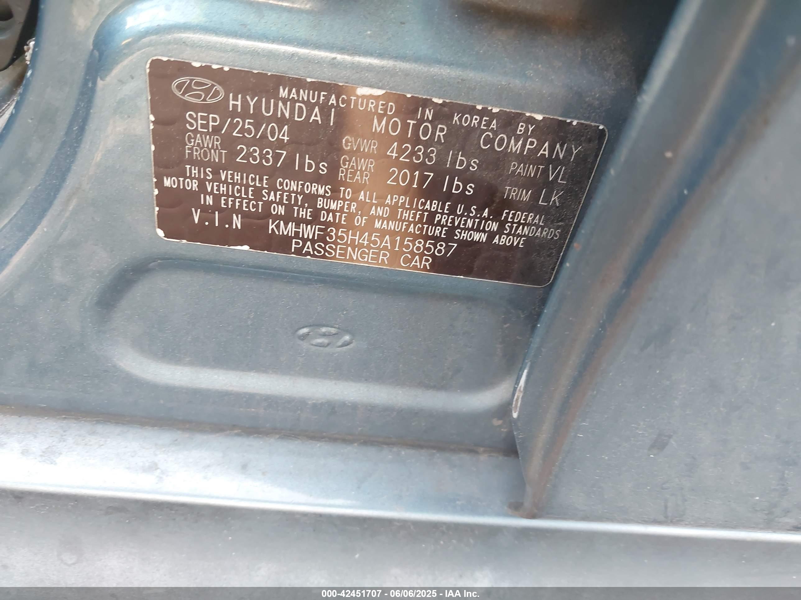 HYUNDAI SONATA image 9
