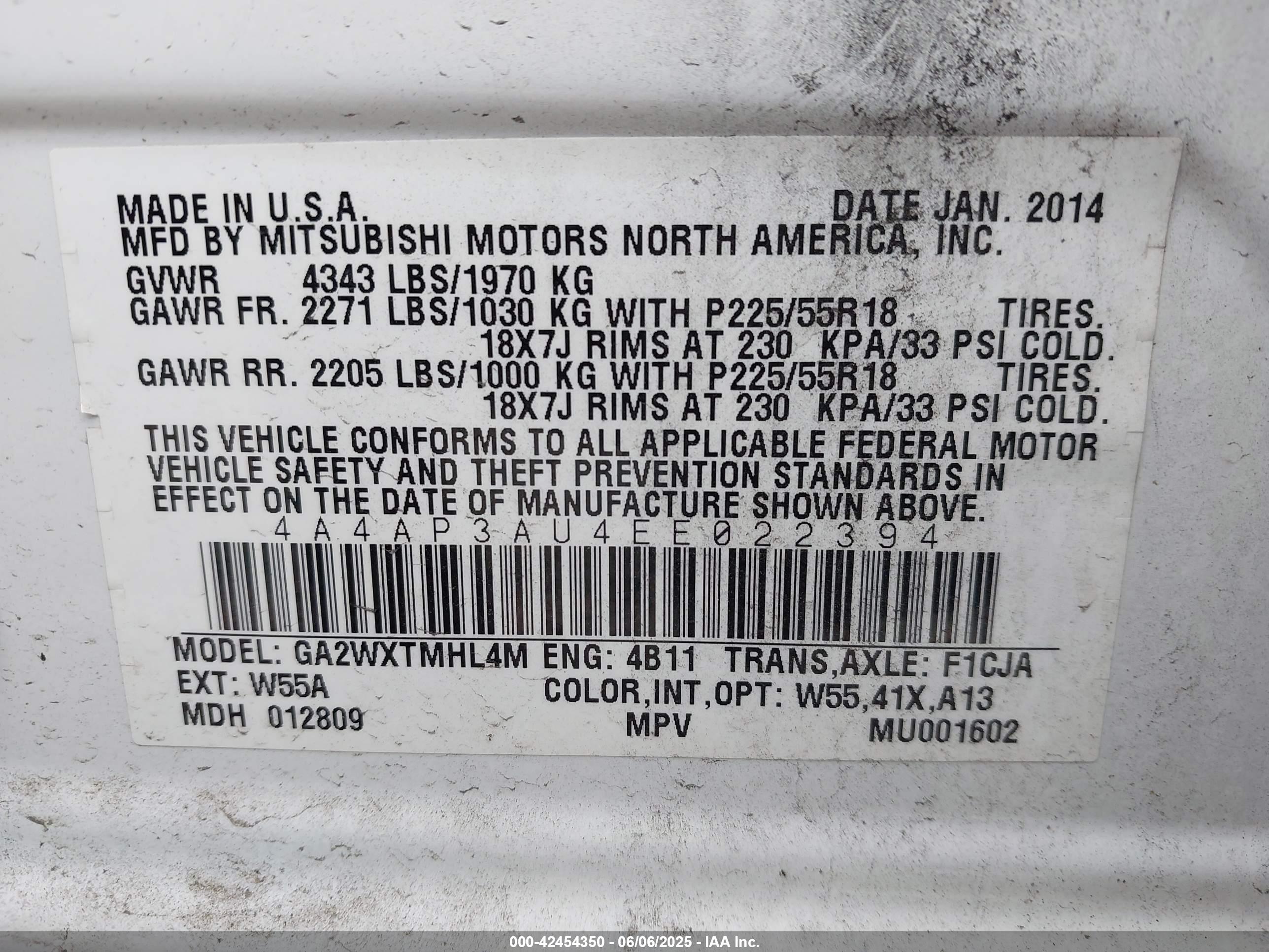 MITSUBISHI OUTLANDER image 9