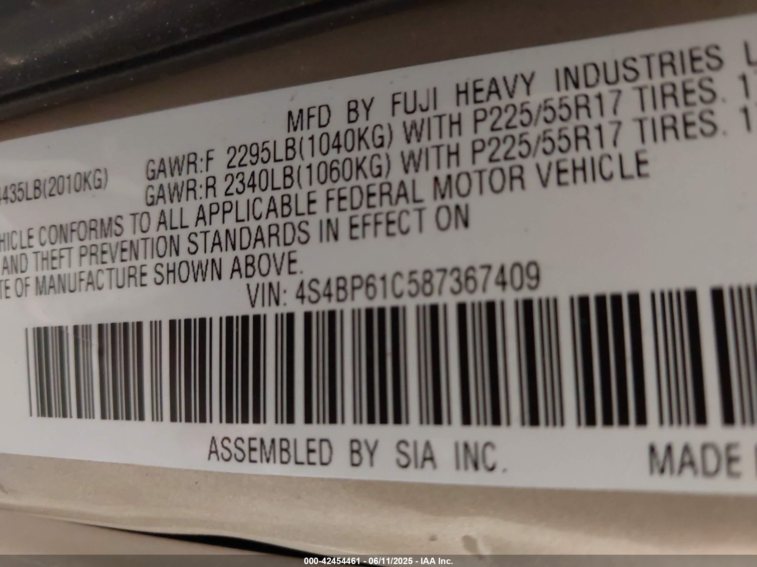 SUBARU OUTBACK image 9