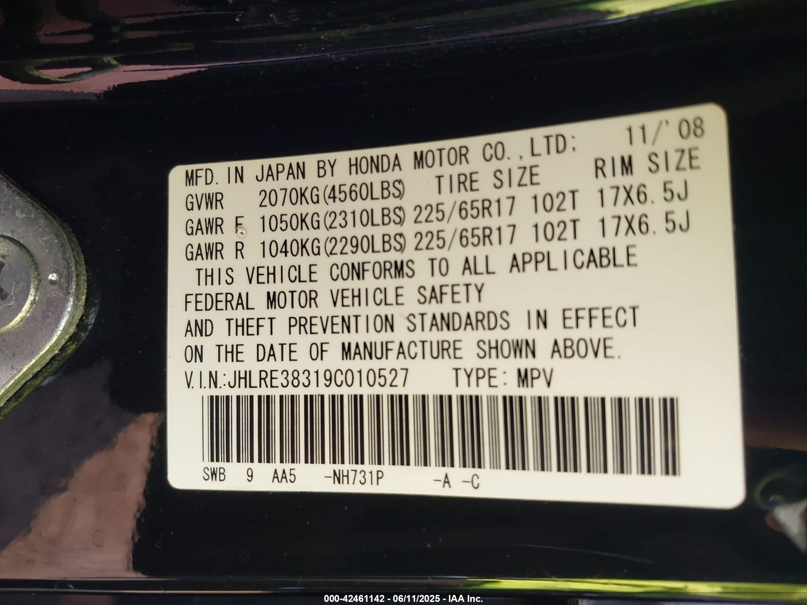 HONDA CR-V image 9