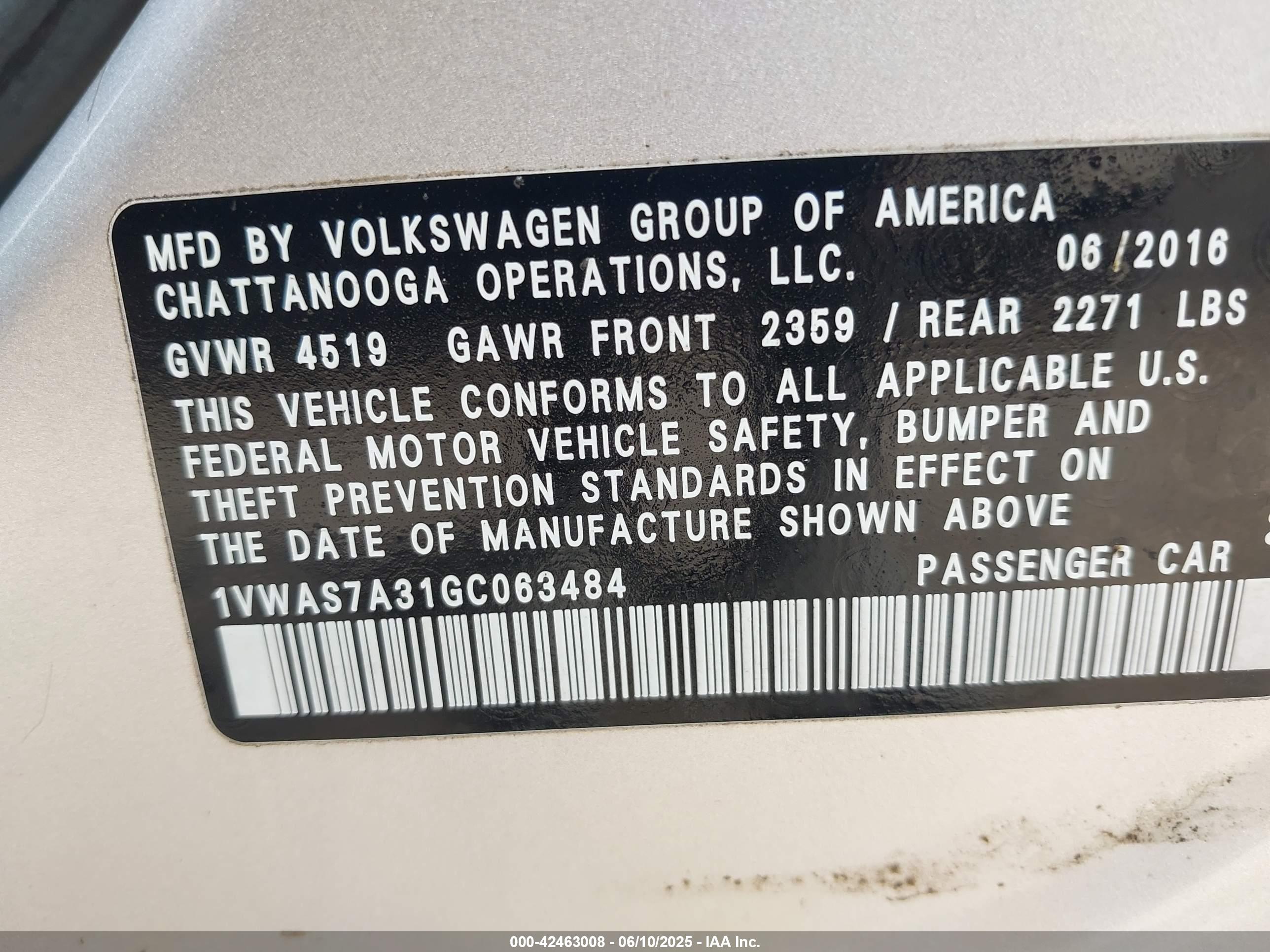 VOLKSWAGEN PASSAT image 9
