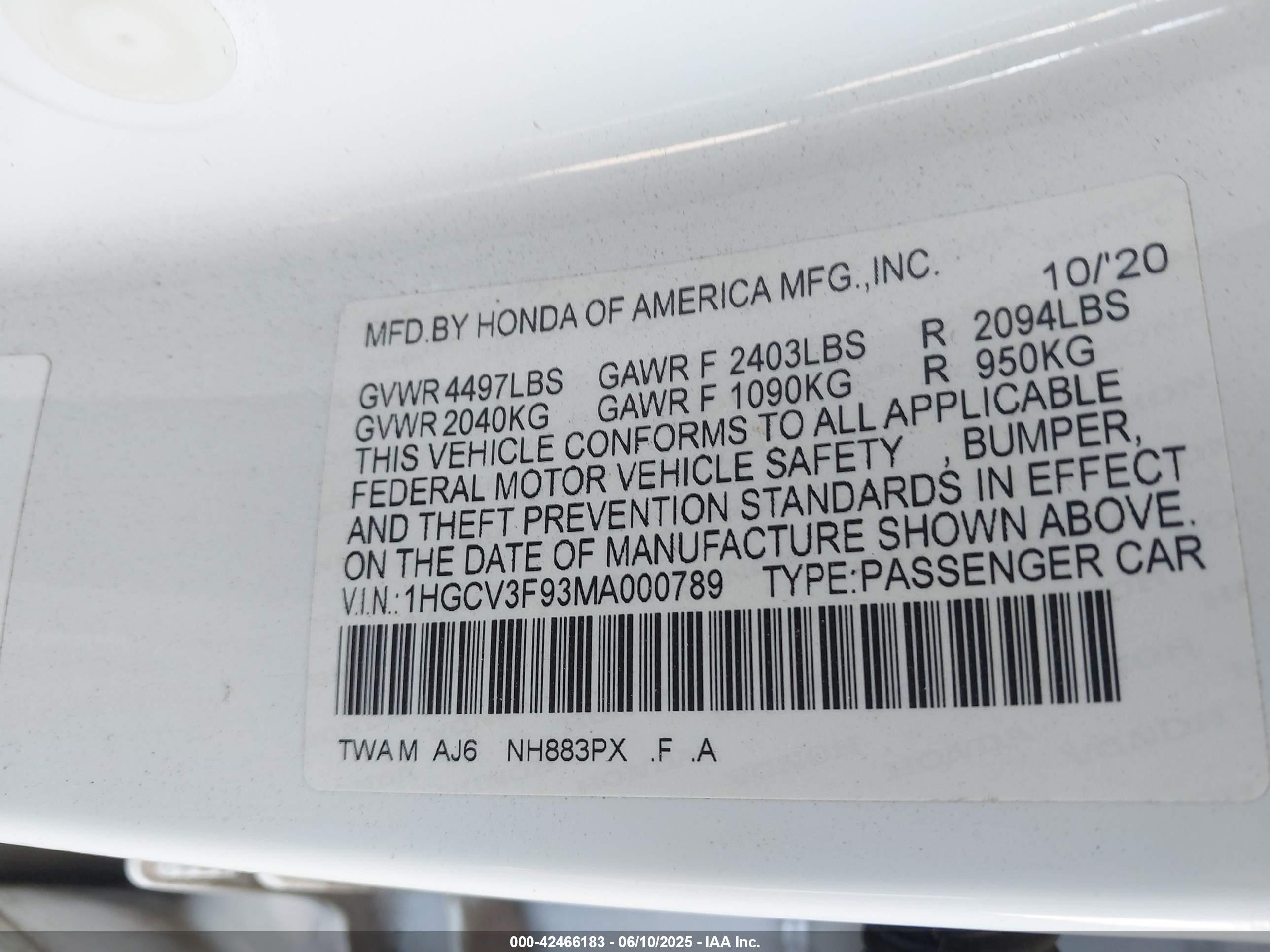 HONDA ACCORD image 9