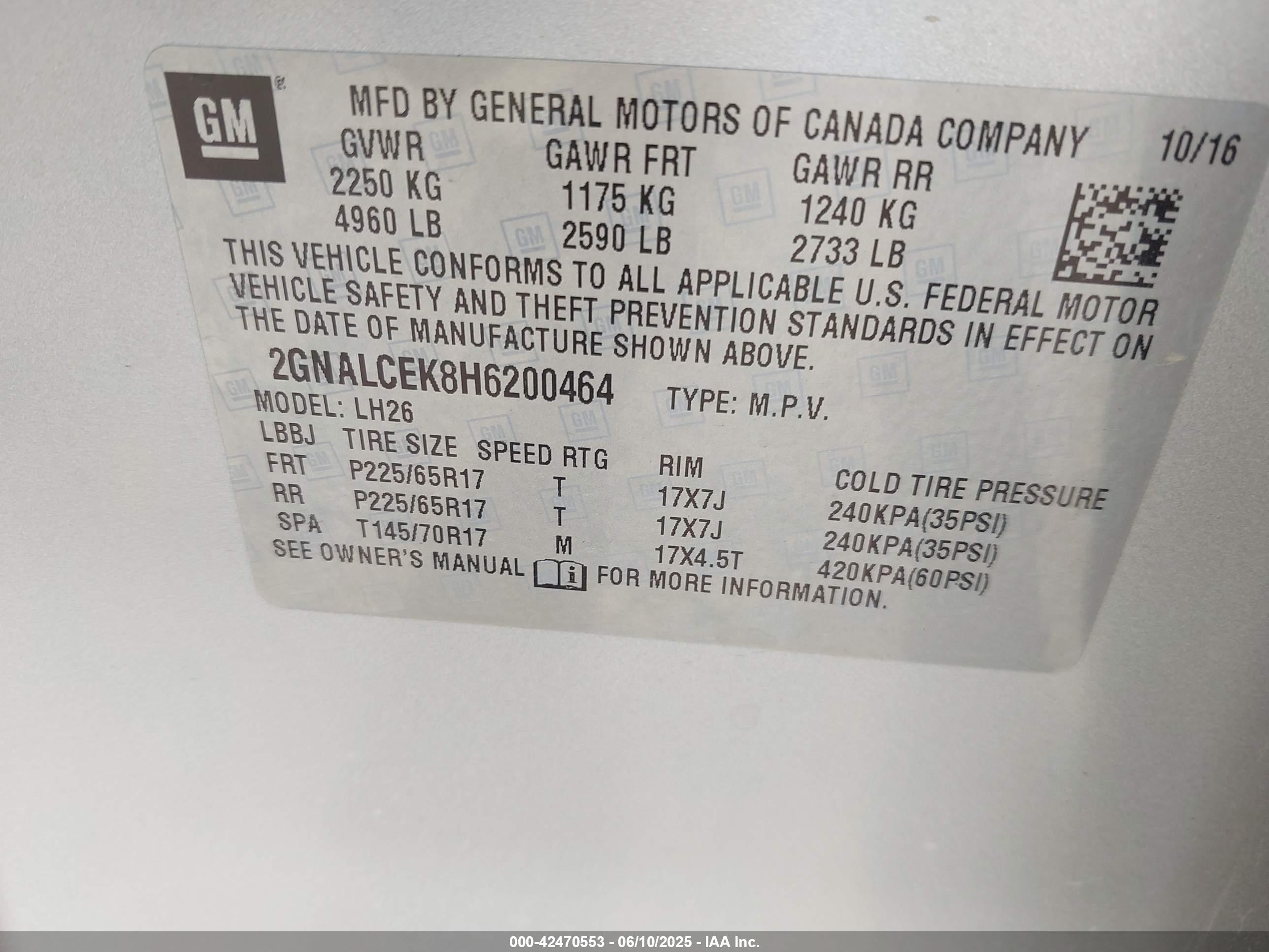 CHEVROLET EQUINOX image 9