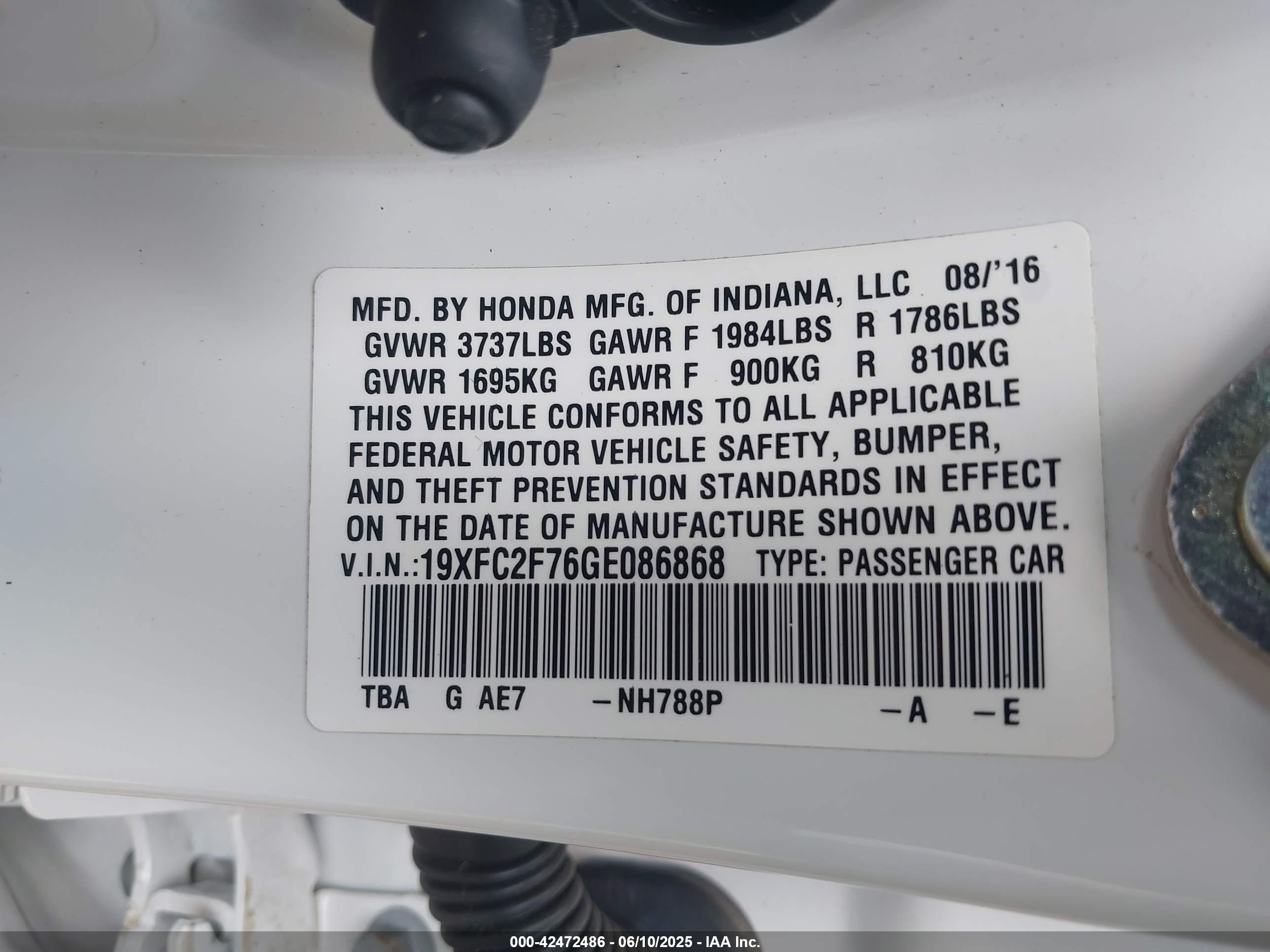 HONDA CIVIC image 9