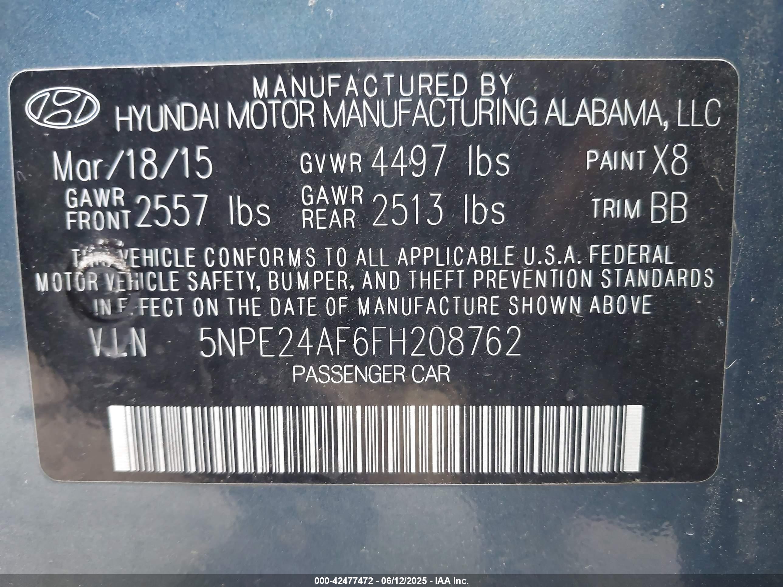 HYUNDAI SONATA image 9