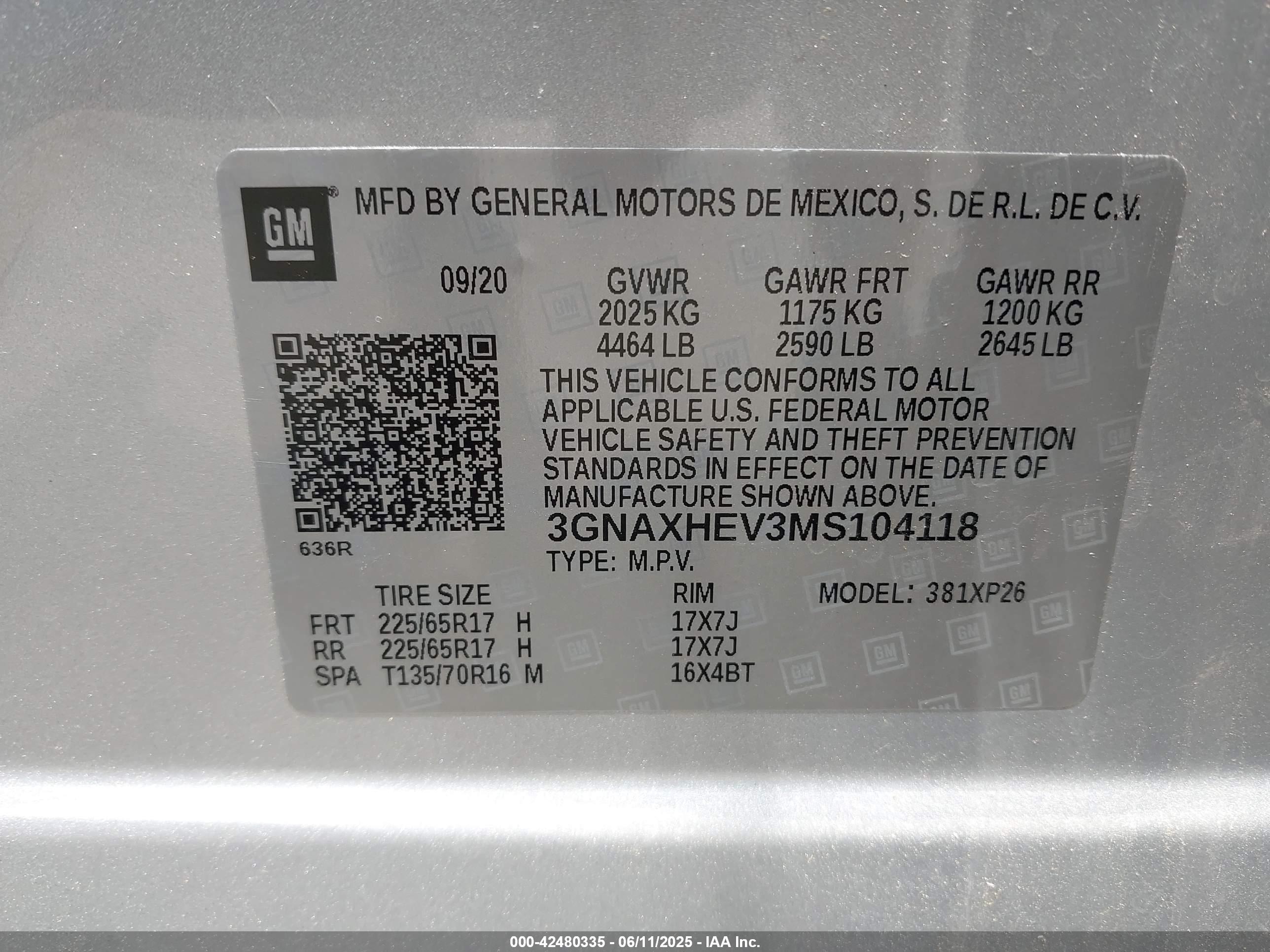 CHEVROLET EQUINOX image 9
