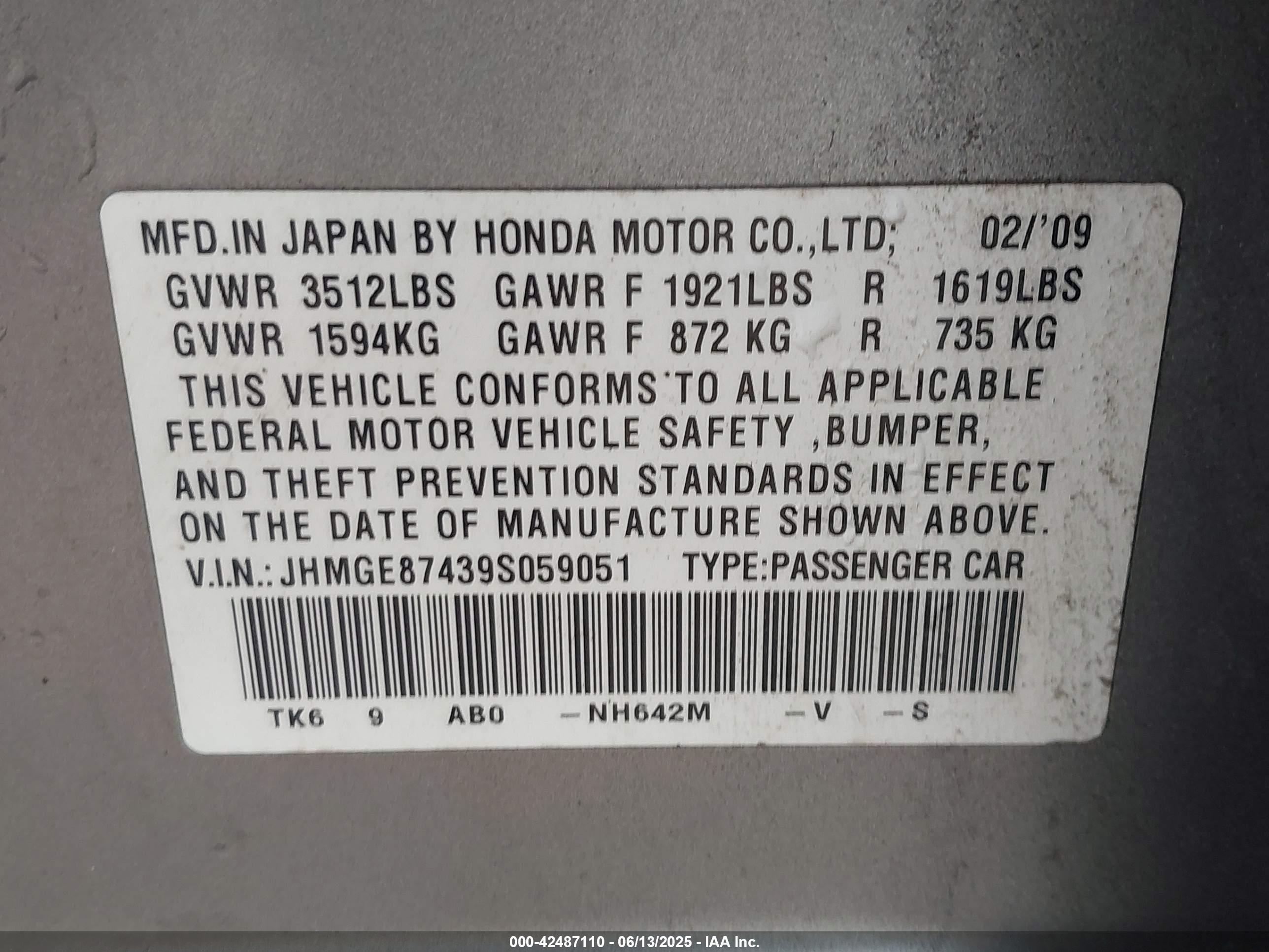 HONDA FIT image 9