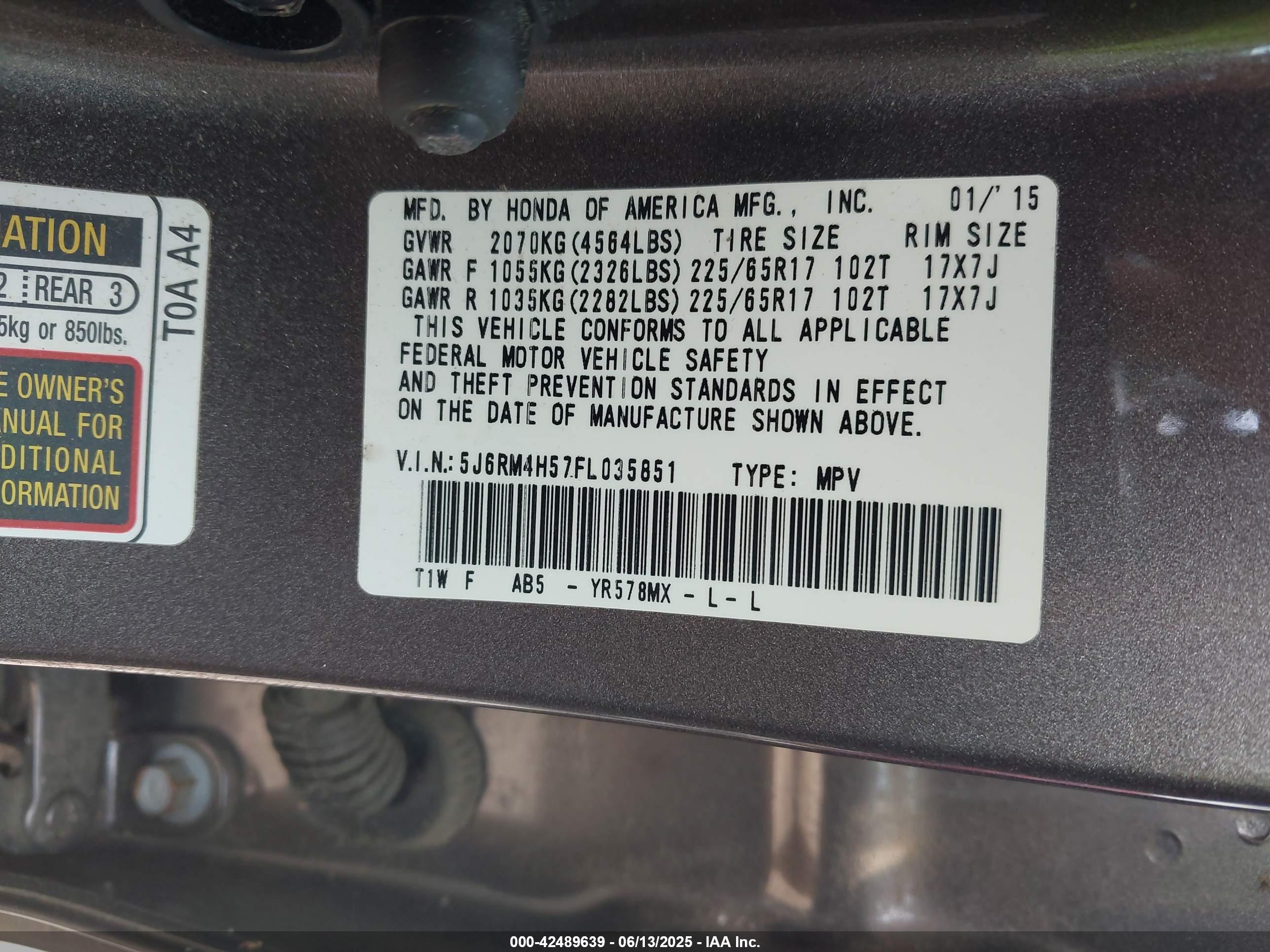 HONDA CR-V image 9