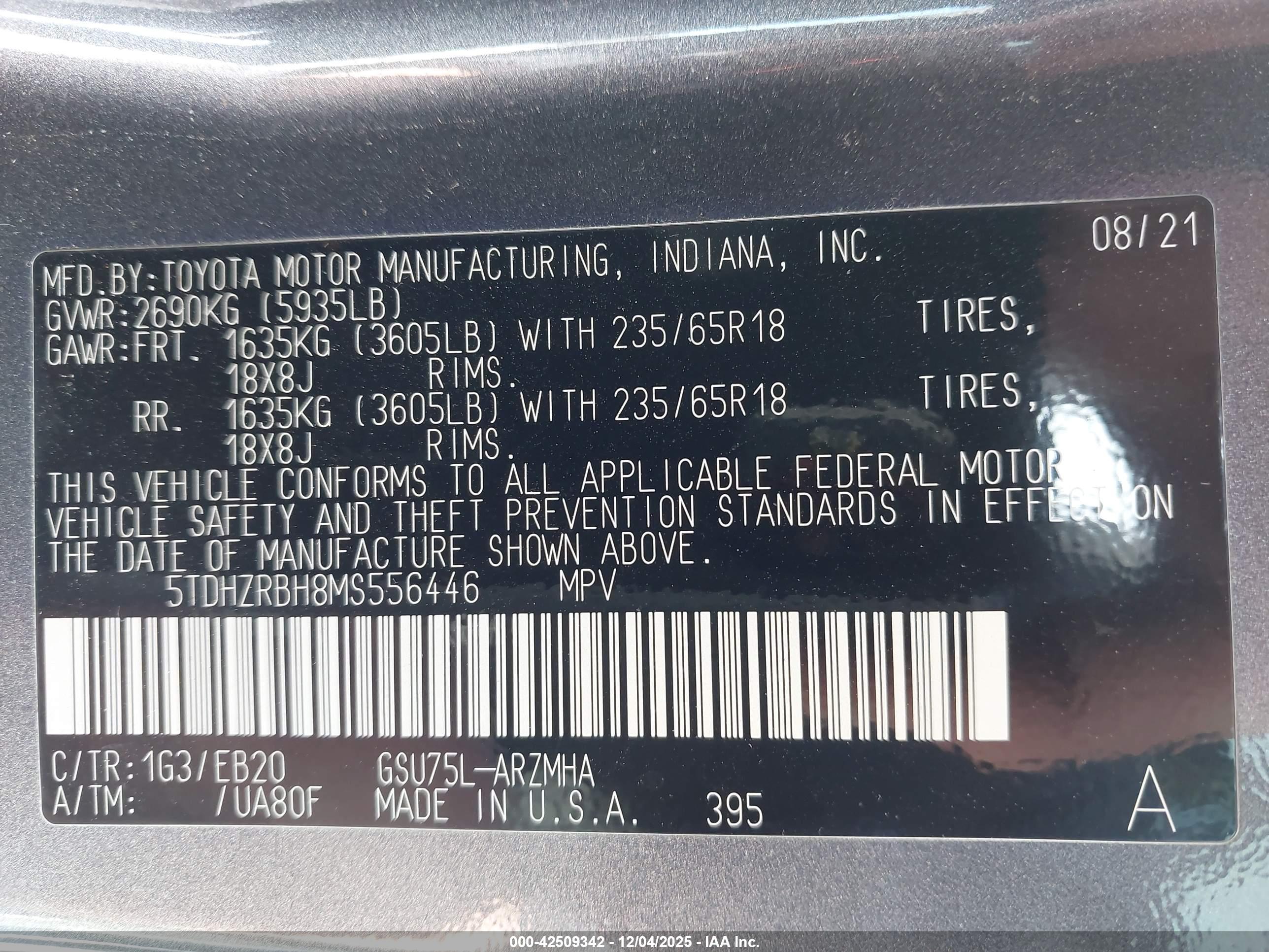 TOYOTA HIGHLANDER image 9