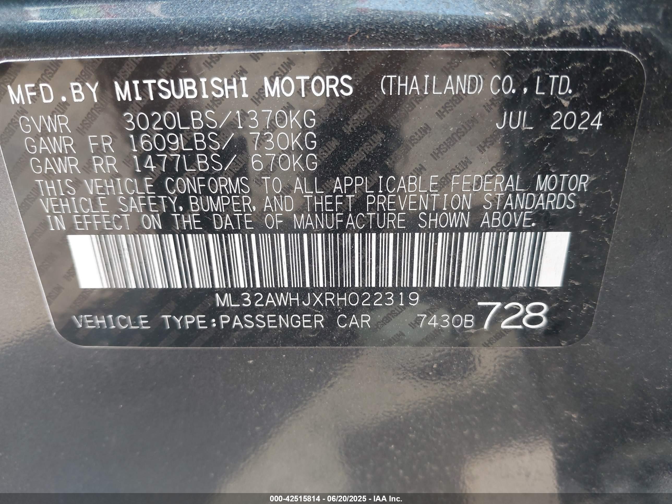 MITSUBISHI MIRAGE image 9