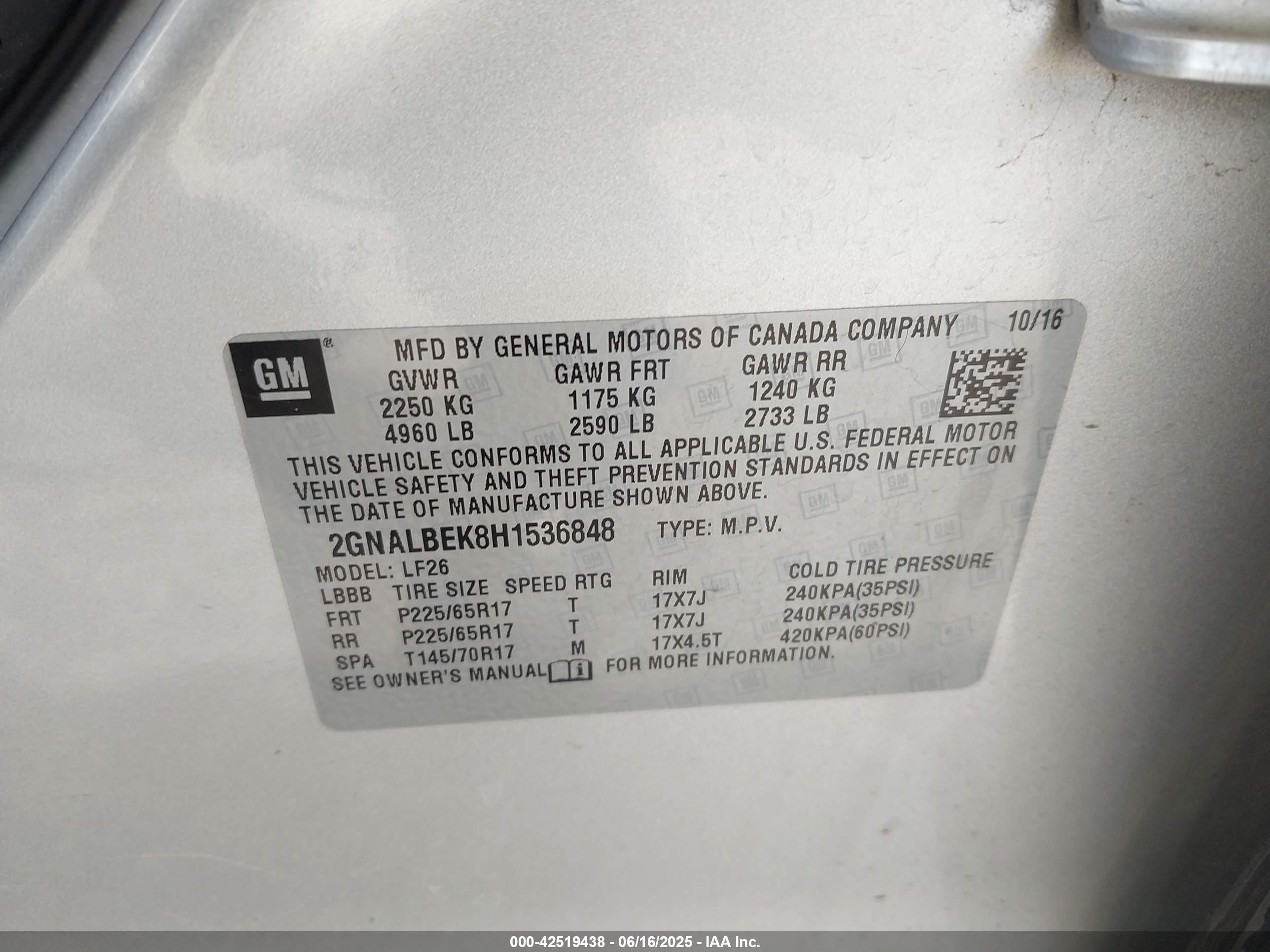 CHEVROLET EQUINOX image 9
