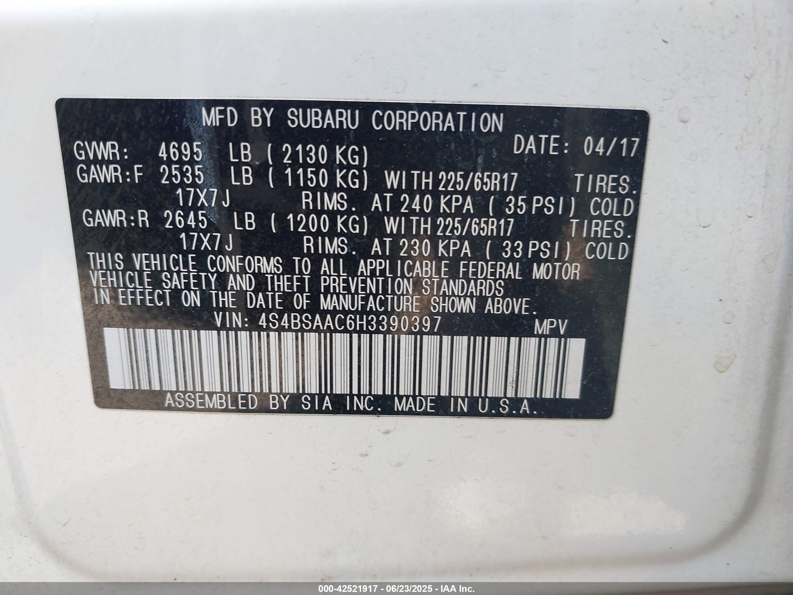 SUBARU OUTBACK image 9