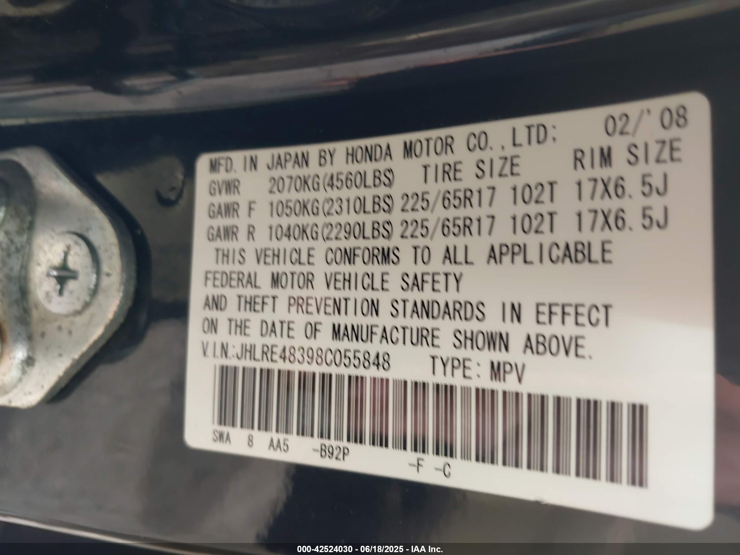 HONDA CR-V image 9