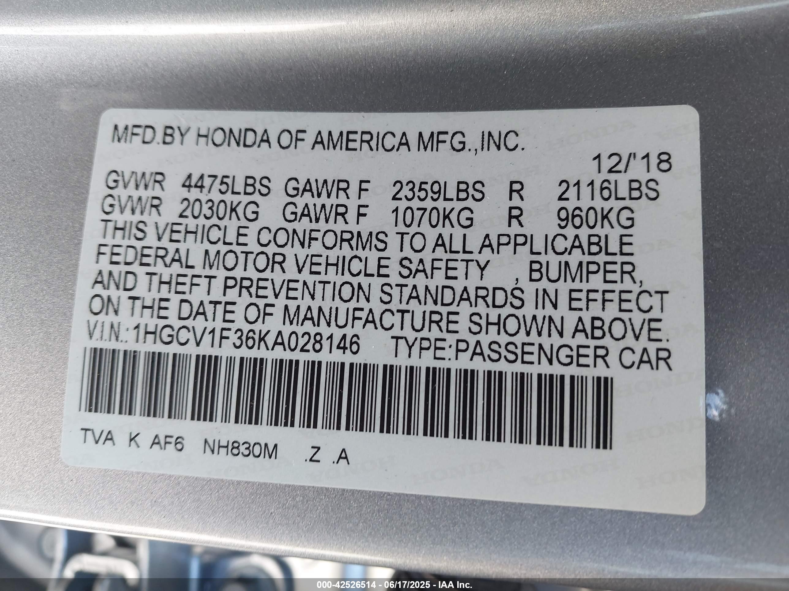 HONDA ACCORD image 9