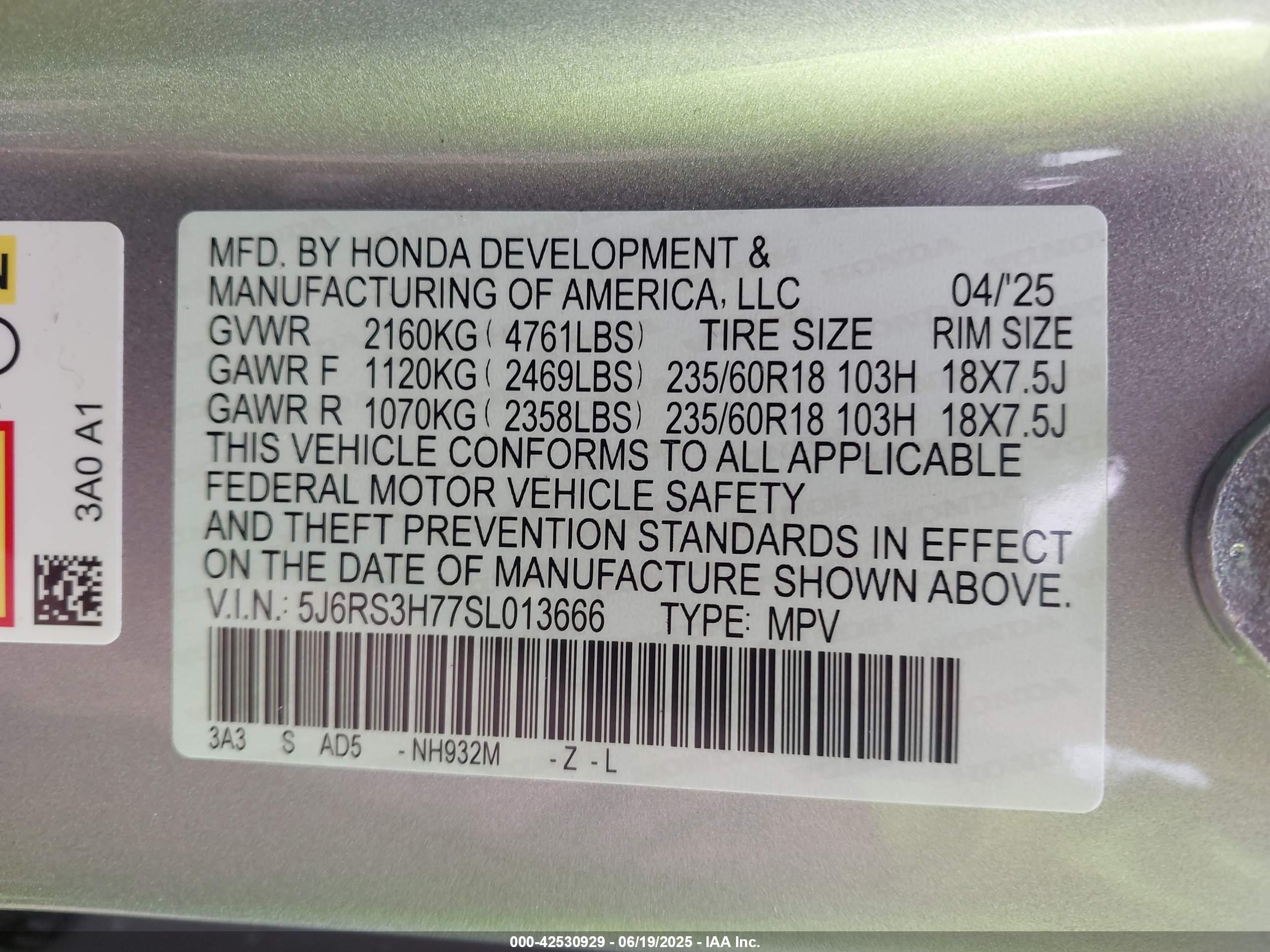HONDA CR-V image 9