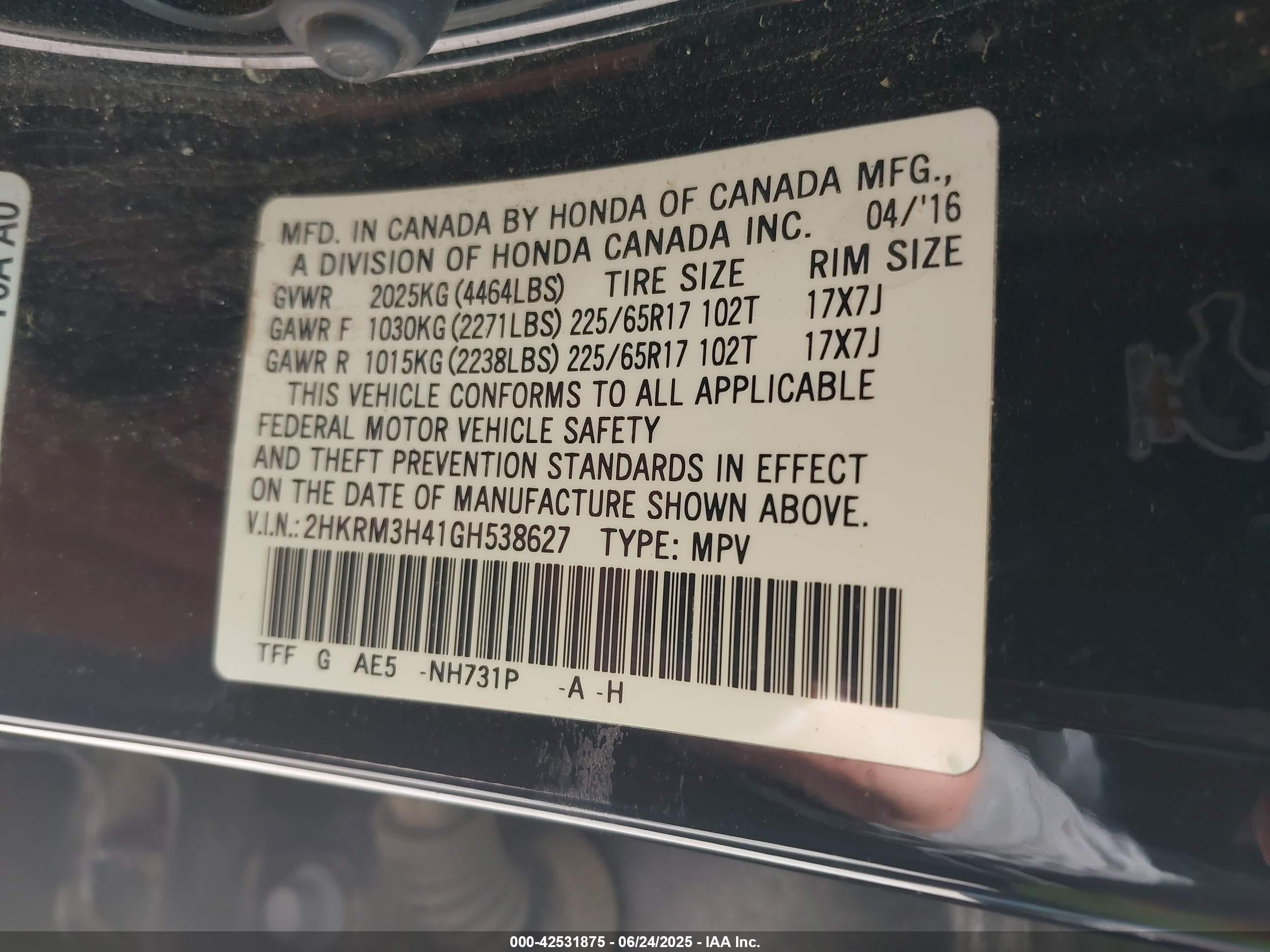 HONDA CR-V image 9
