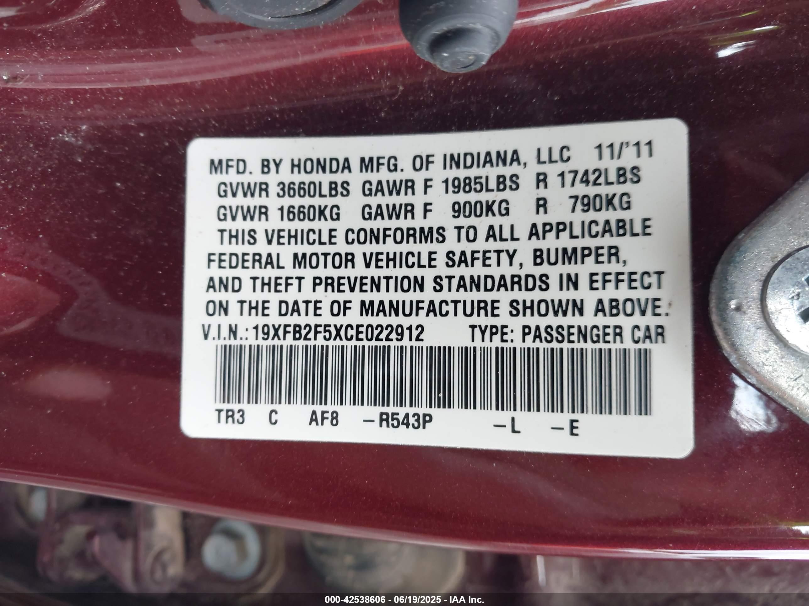 HONDA CIVIC image 9