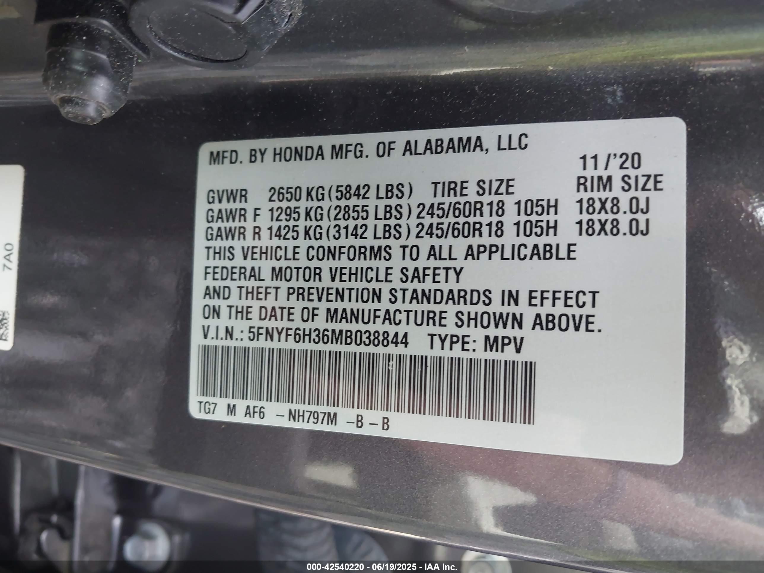 HONDA PILOT image 9