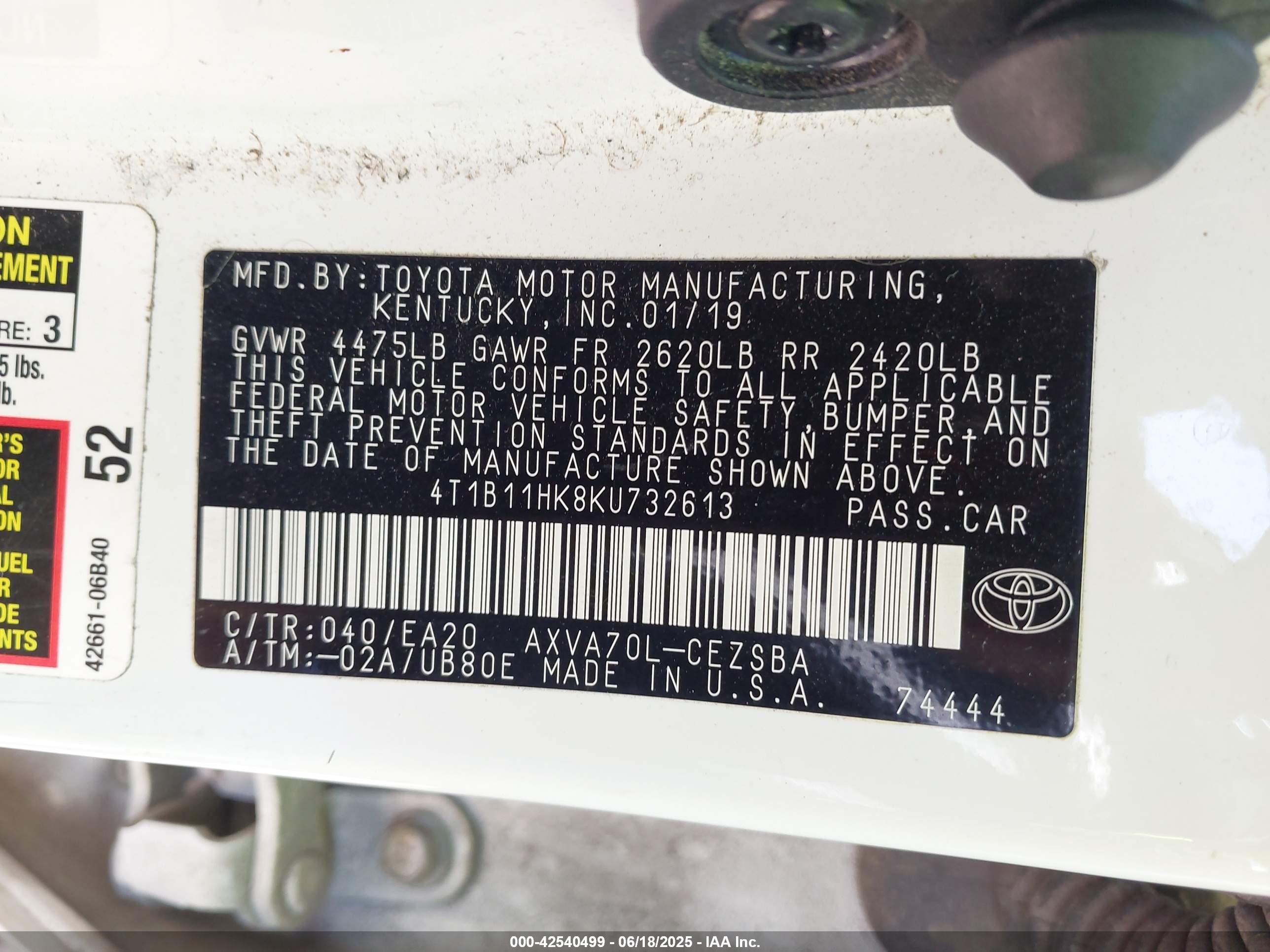 TOYOTA CAMRY image 9