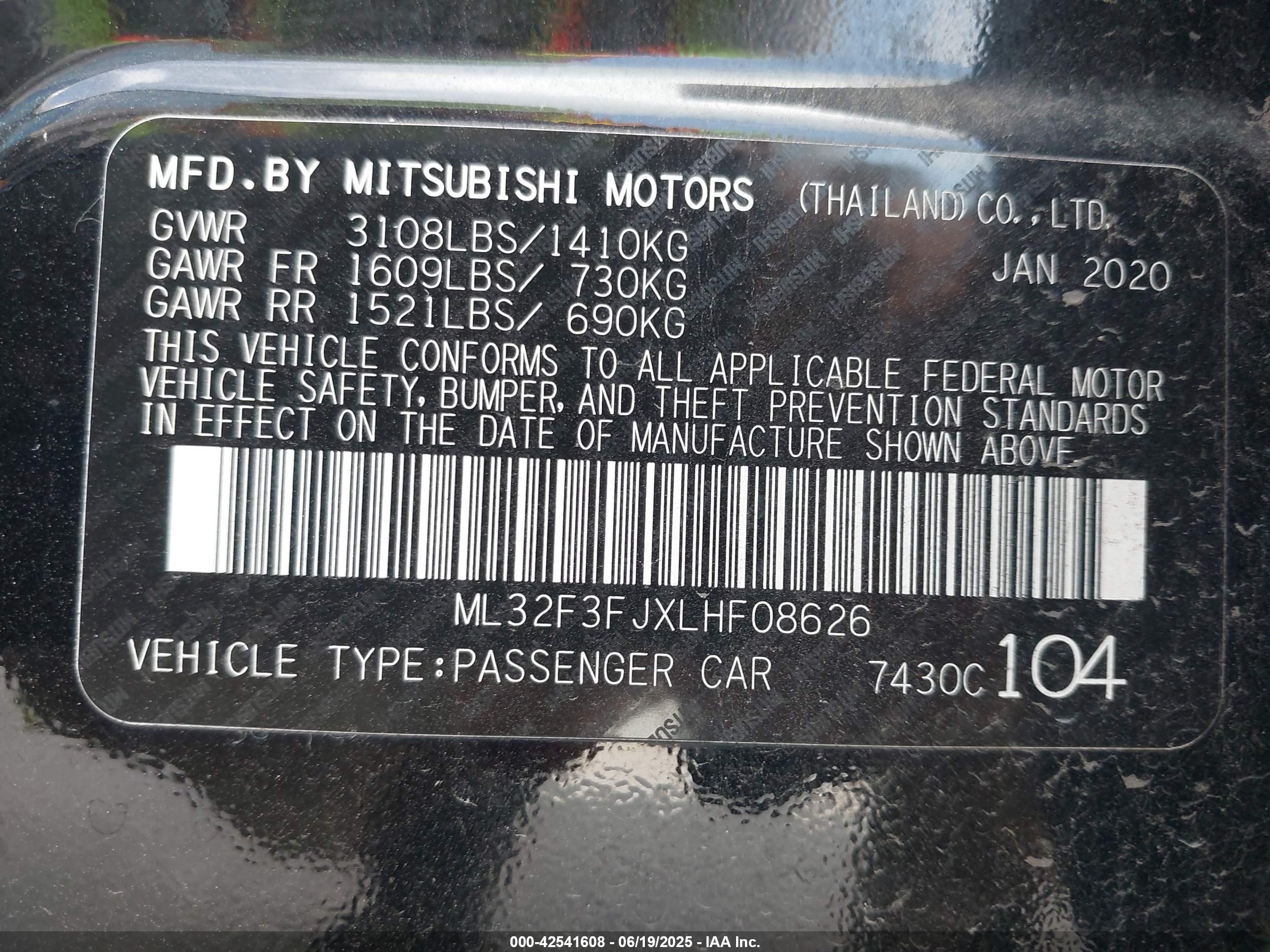 MITSUBISHI MIRAGE image 9