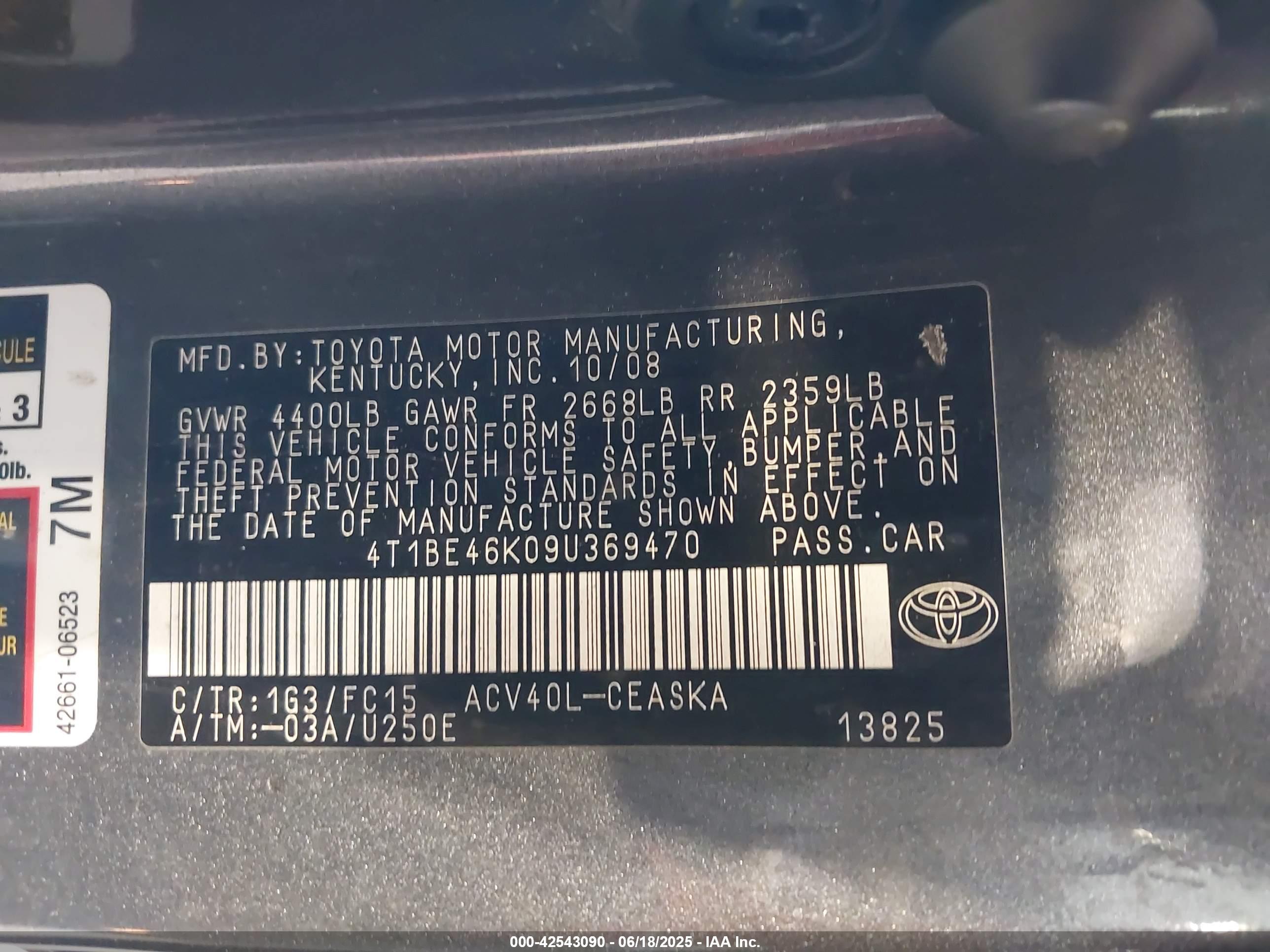 TOYOTA CAMRY image 9
