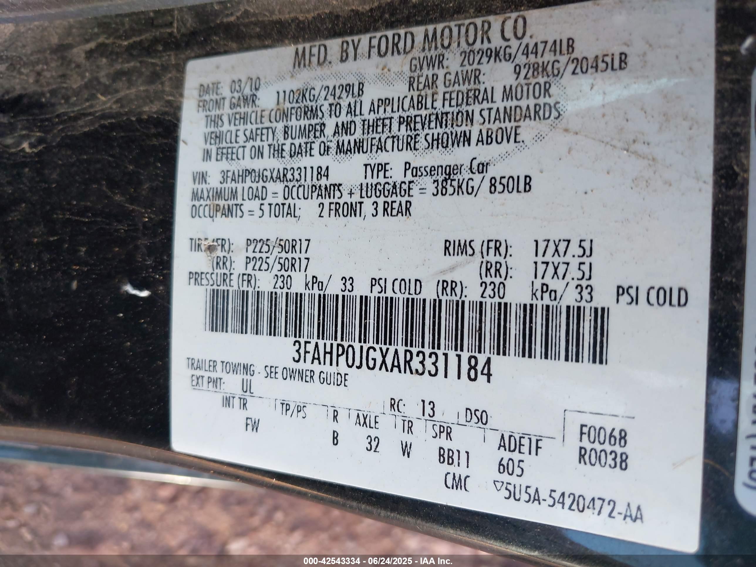 FORD FUSION image 9