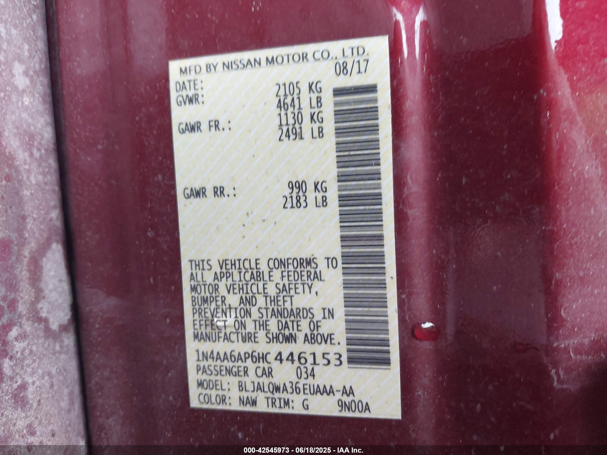 NISSAN MAXIMA image 9
