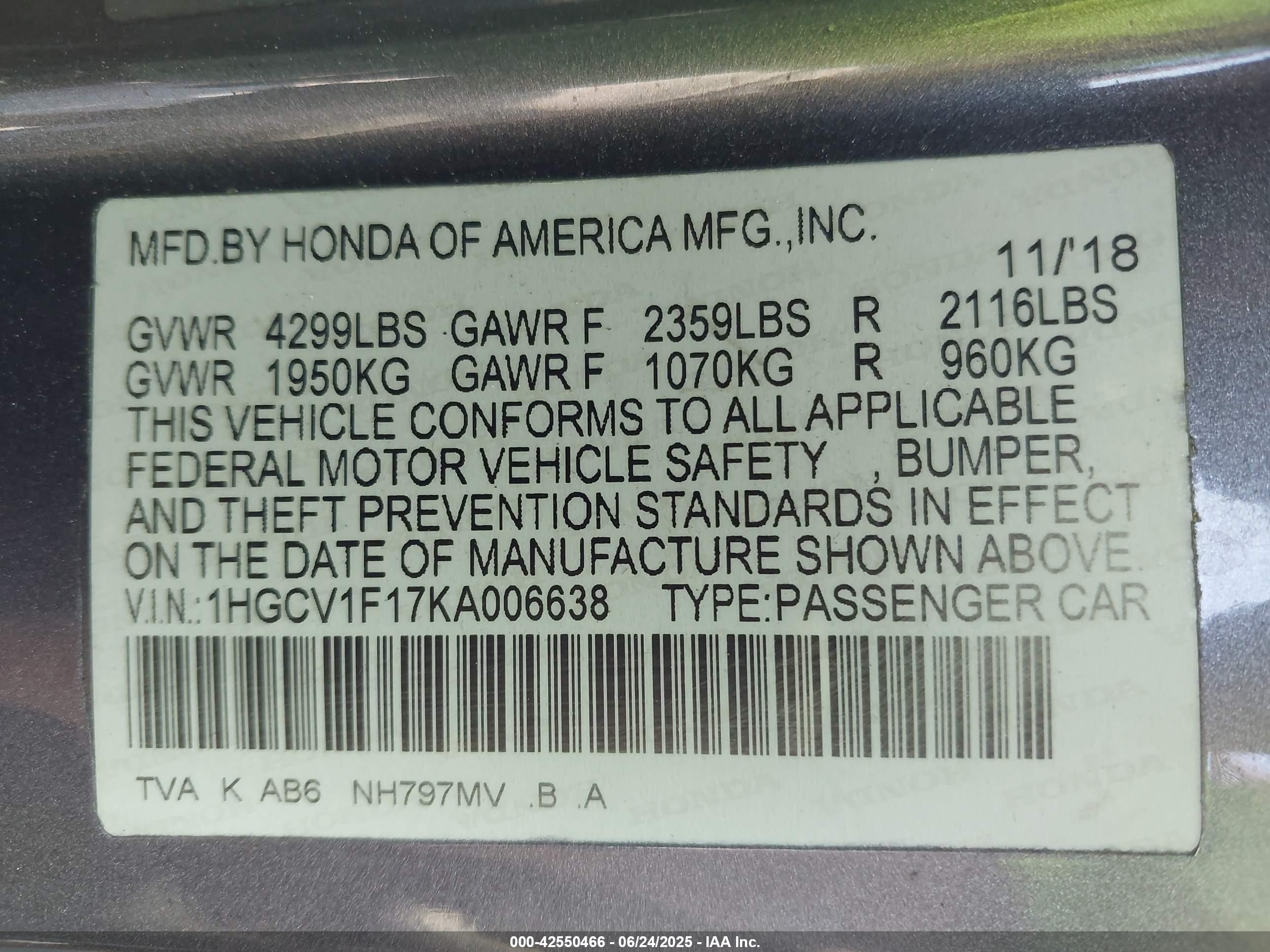 HONDA ACCORD image 9
