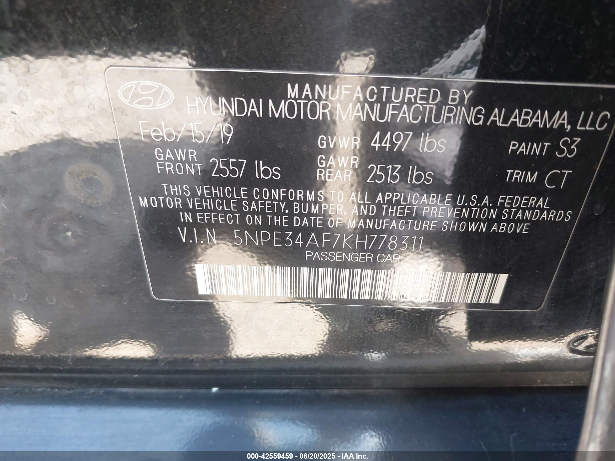 HYUNDAI SONATA image 9
