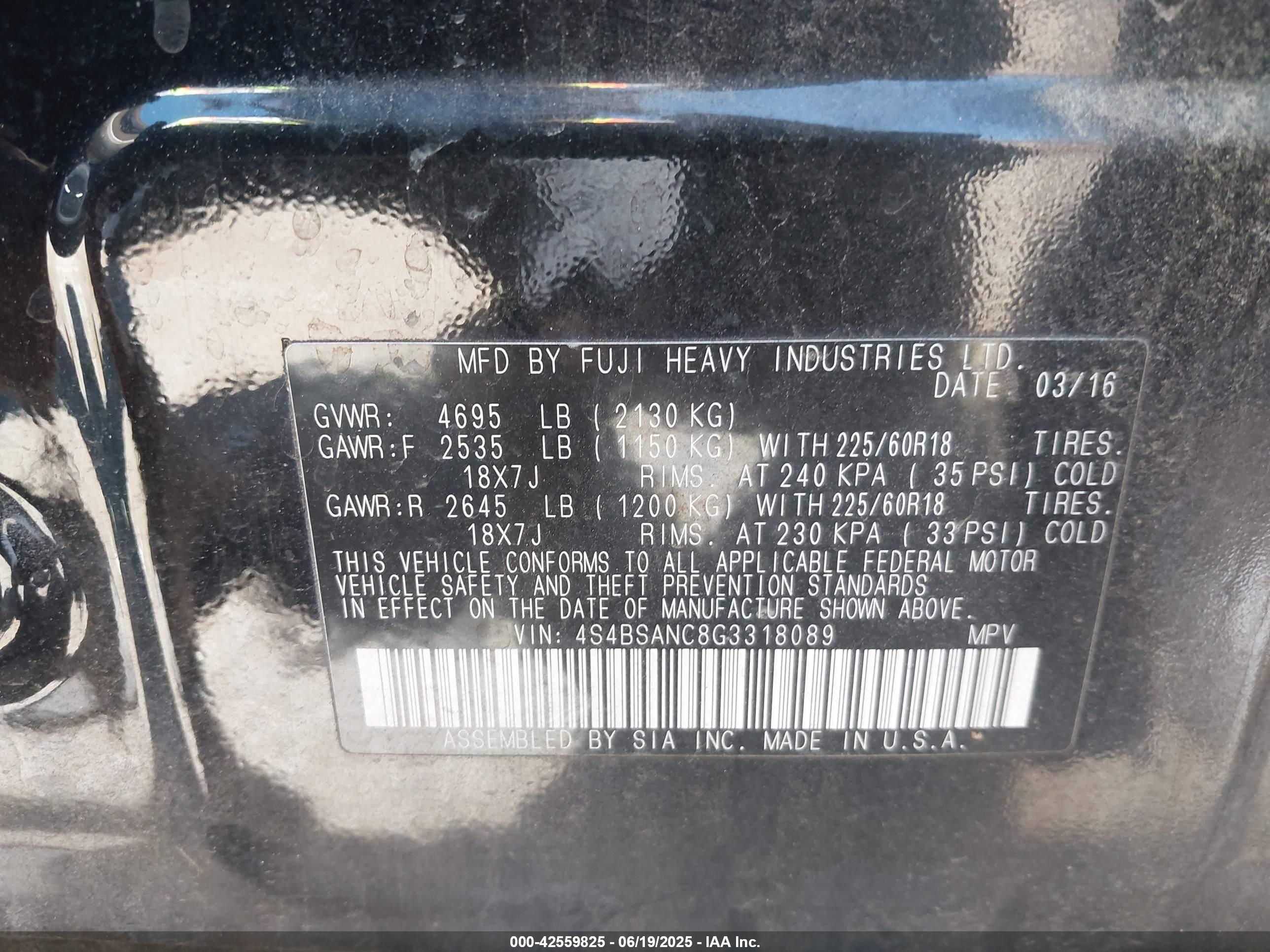 SUBARU OUTBACK image 9