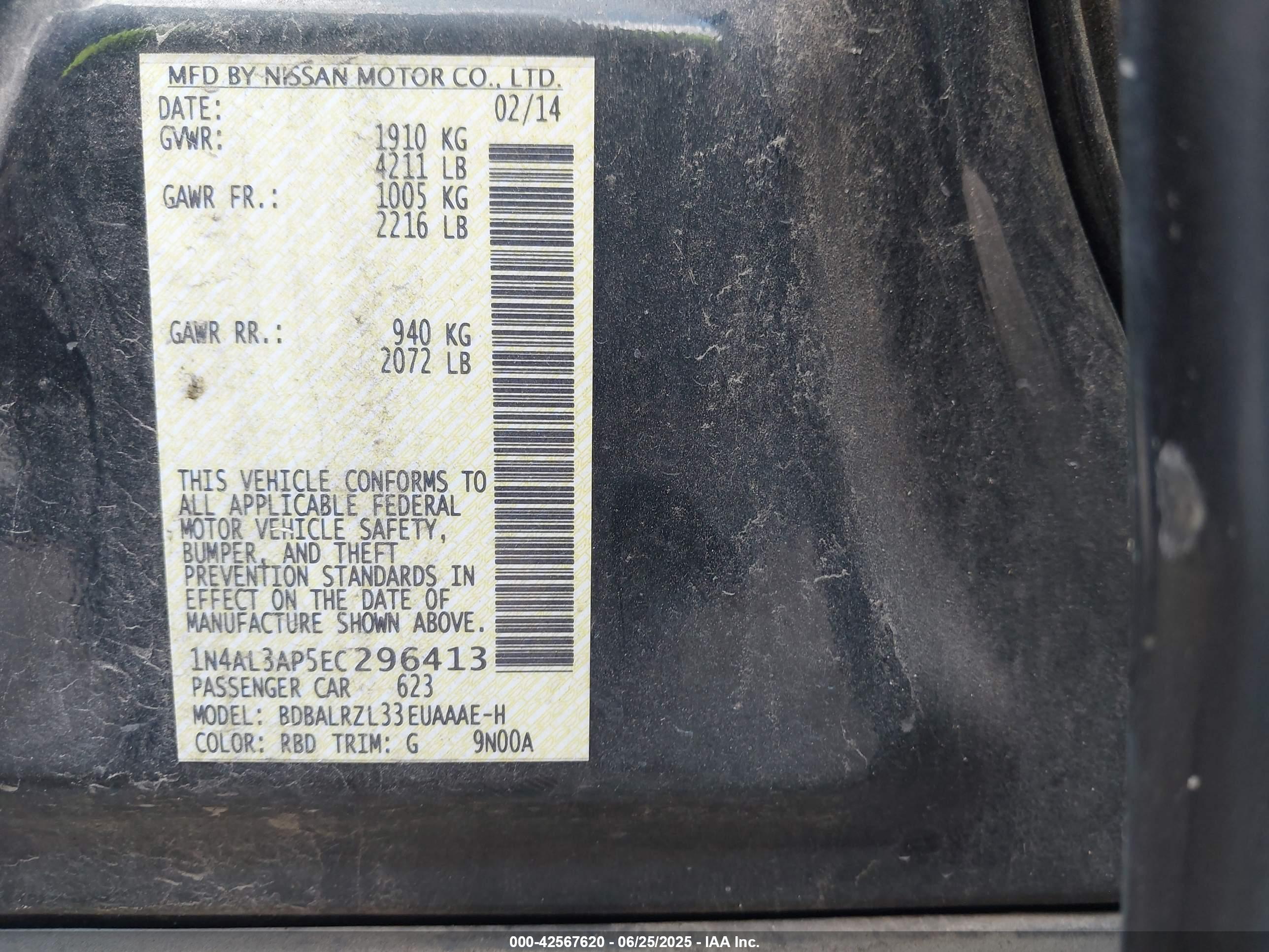 NISSAN ALTIMA image 9
