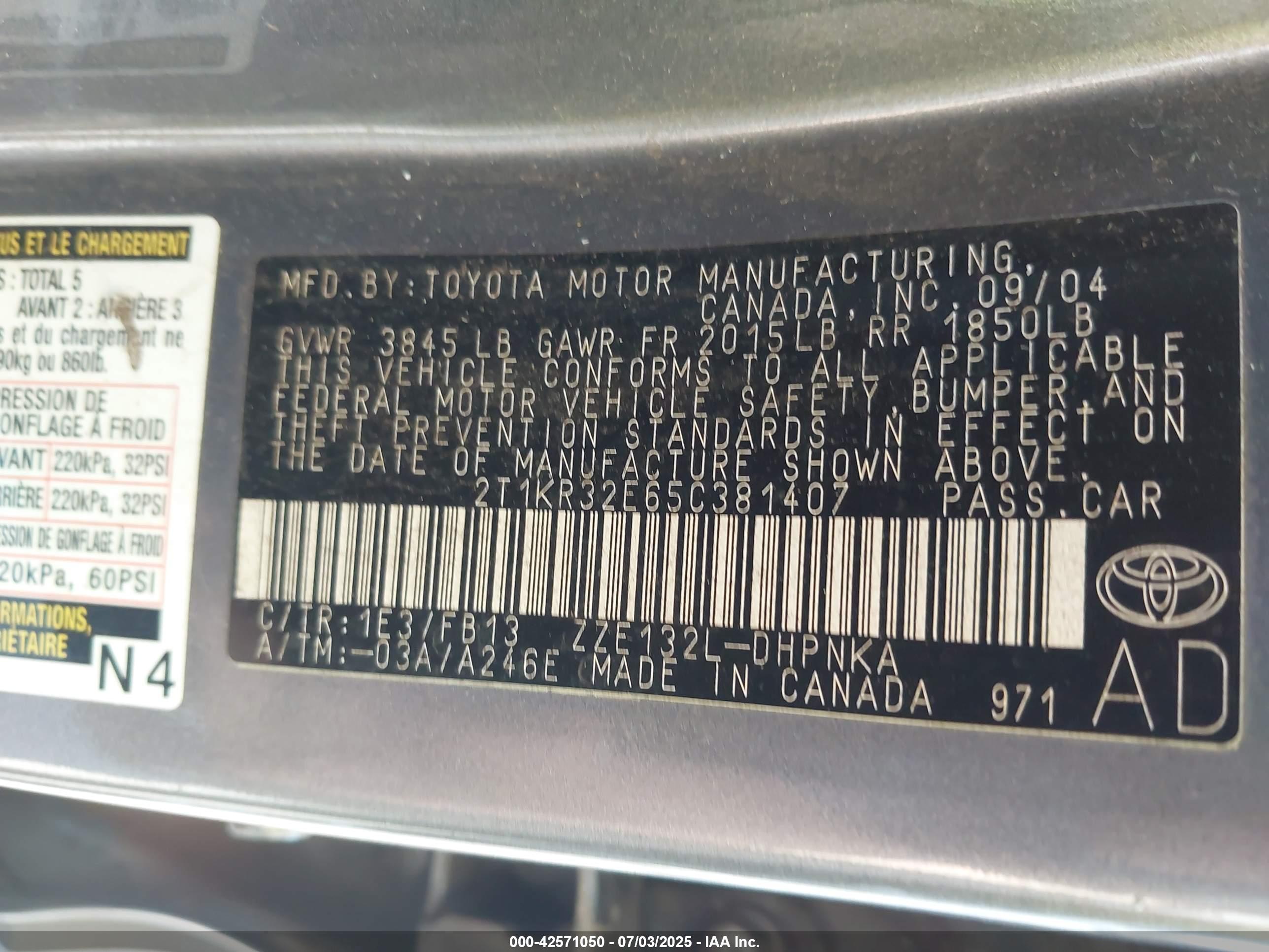 TOYOTA MATRIX image 9