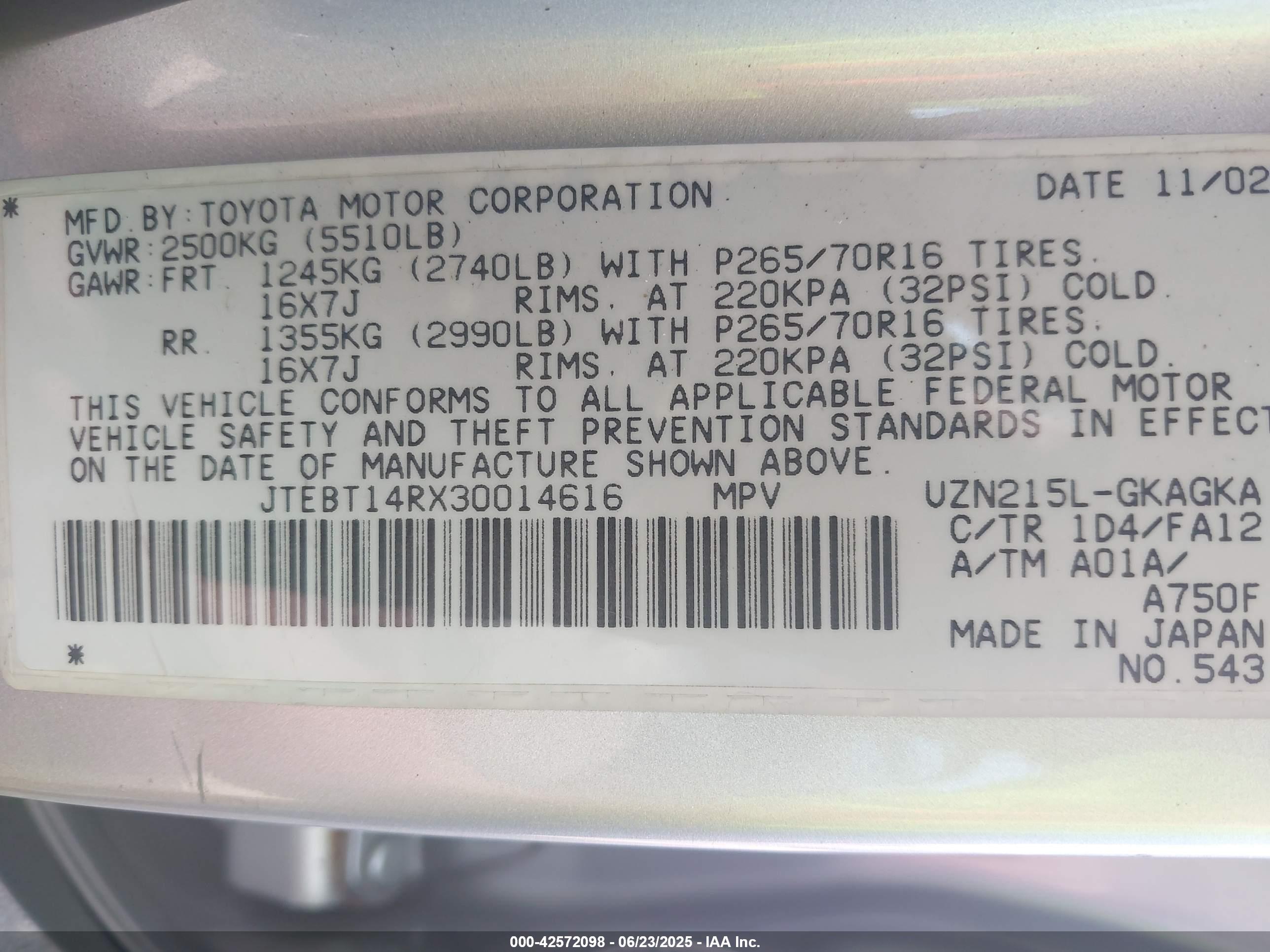 TOYOTA 4RUNNER image 9