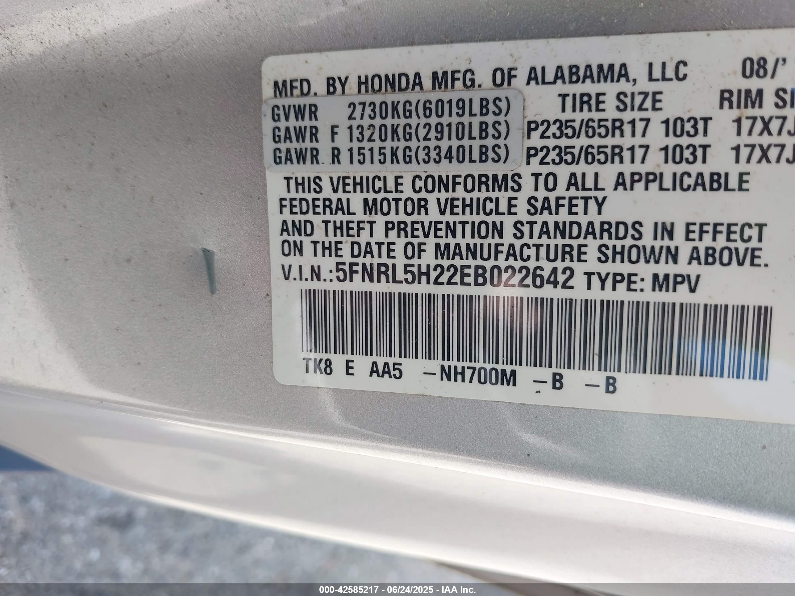 HONDA ODYSSEY image 9