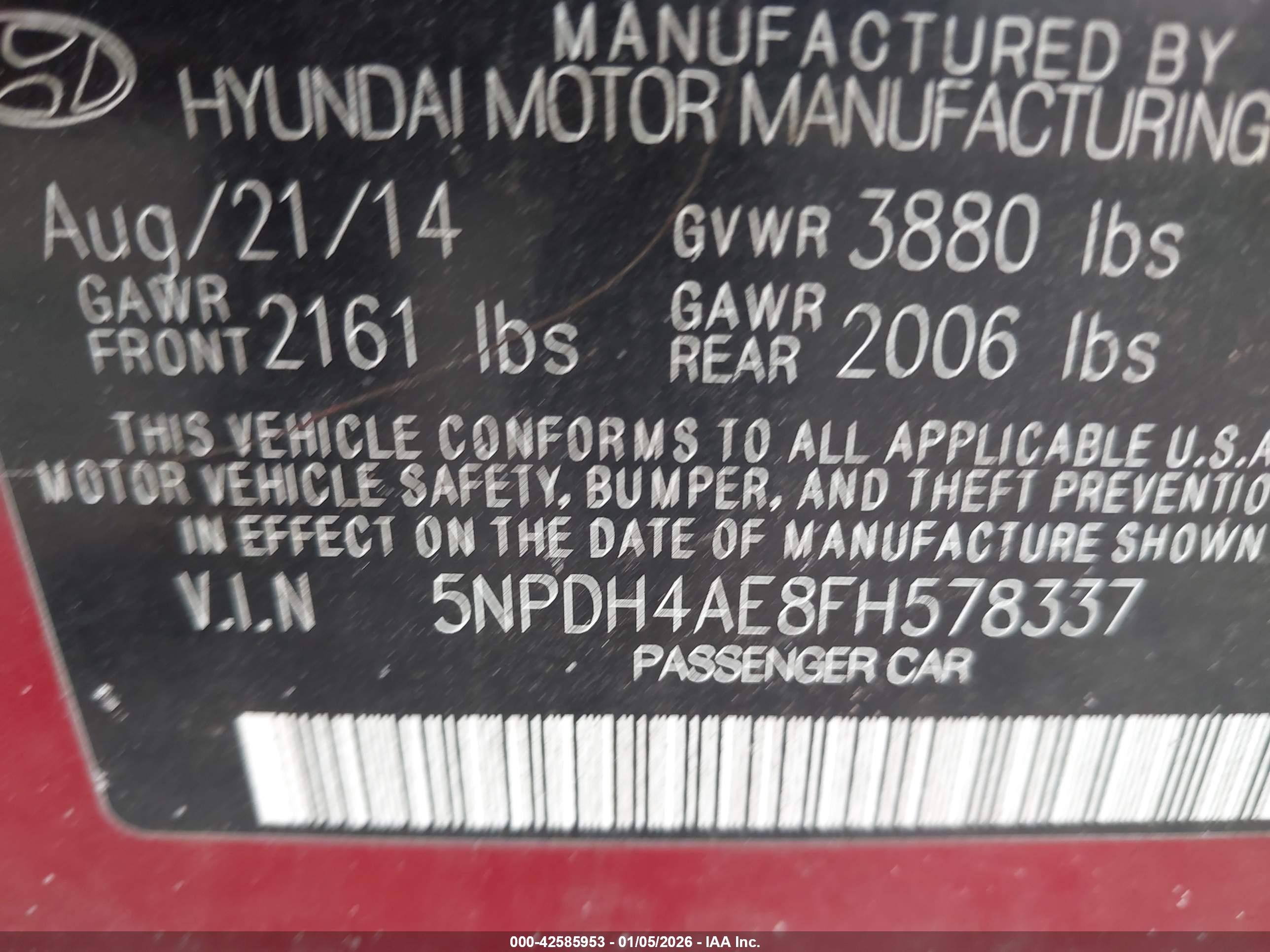 HYUNDAI ELANTRA image 9