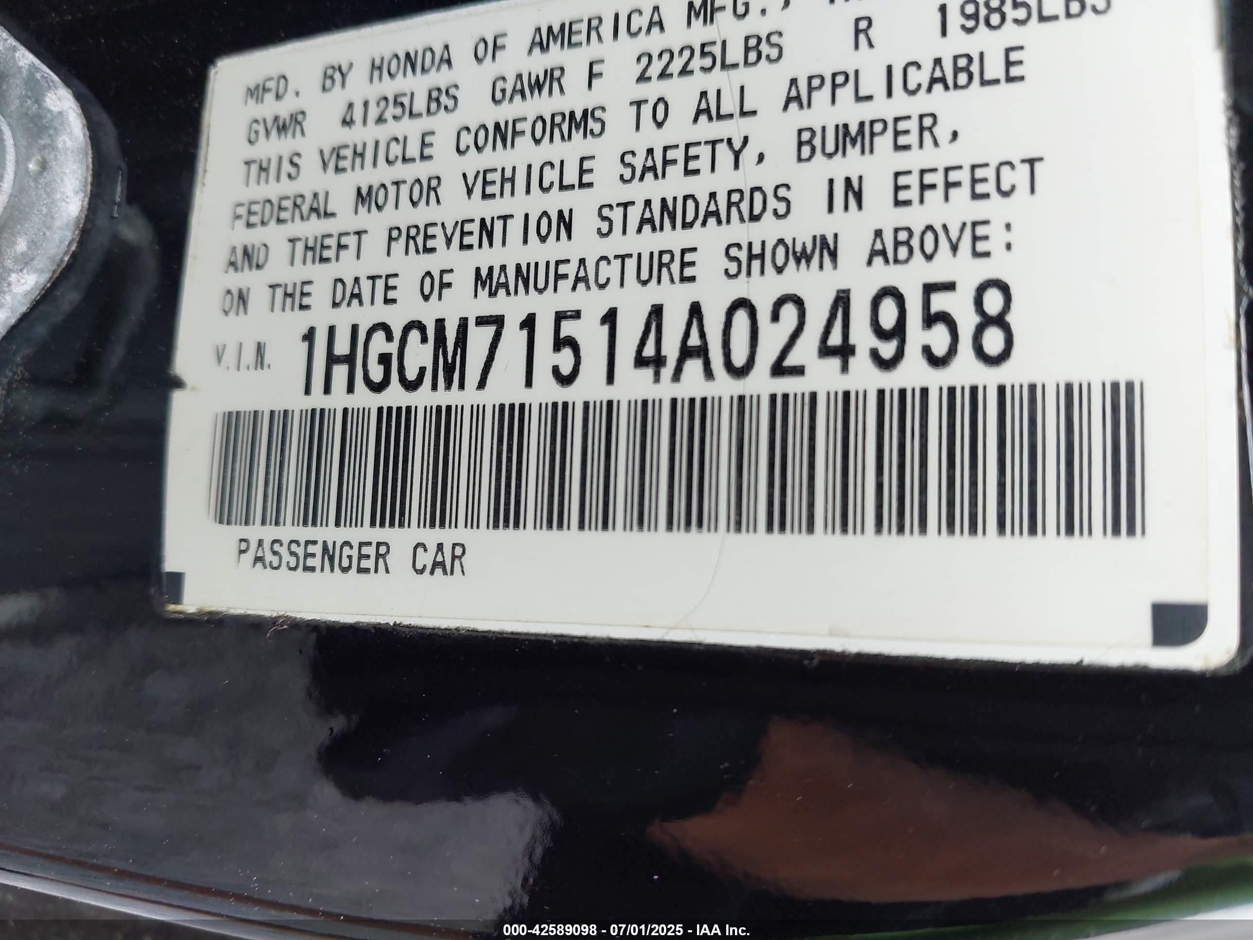 HONDA ACCORD image 9