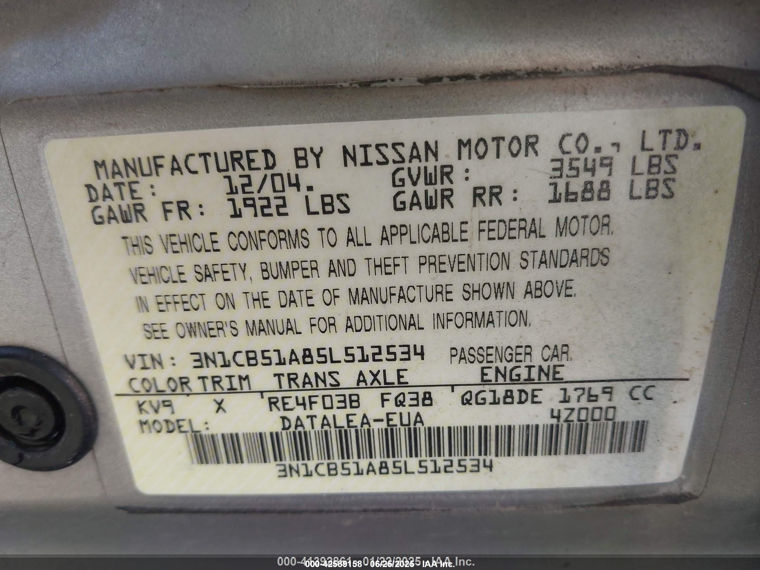 NISSAN SENTRA image 9