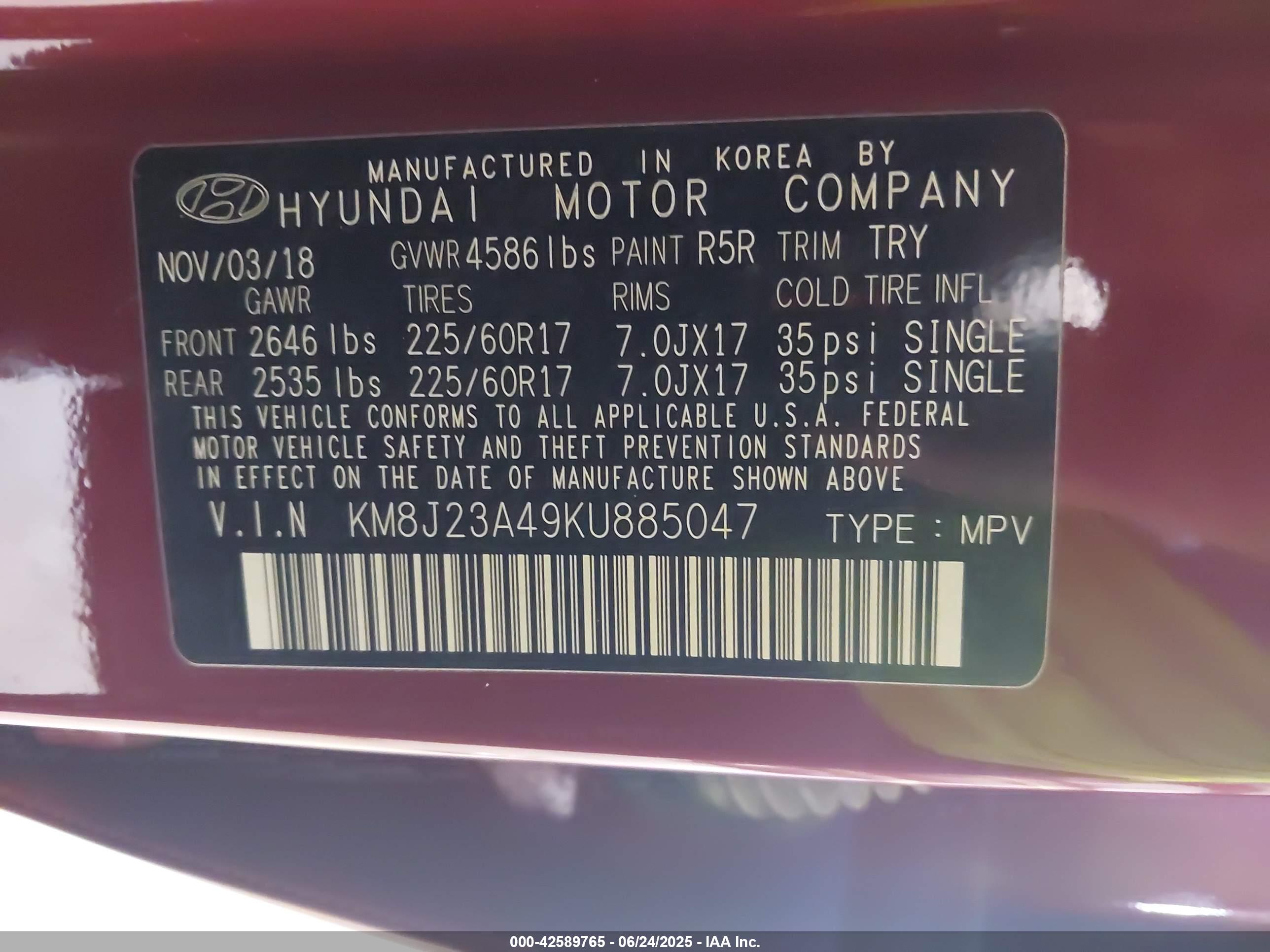 HYUNDAI TUCSON image 9
