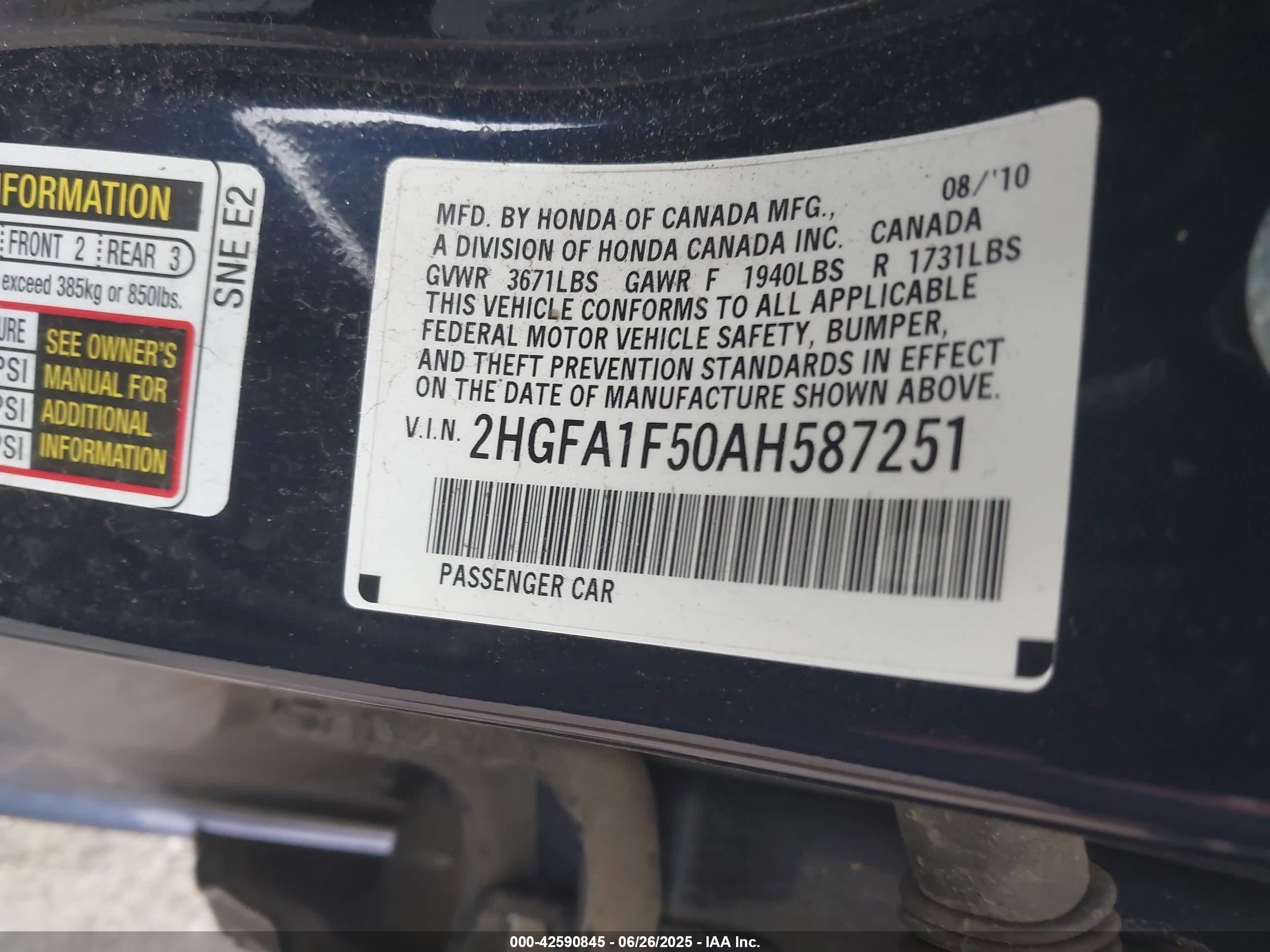 HONDA CIVIC image 9