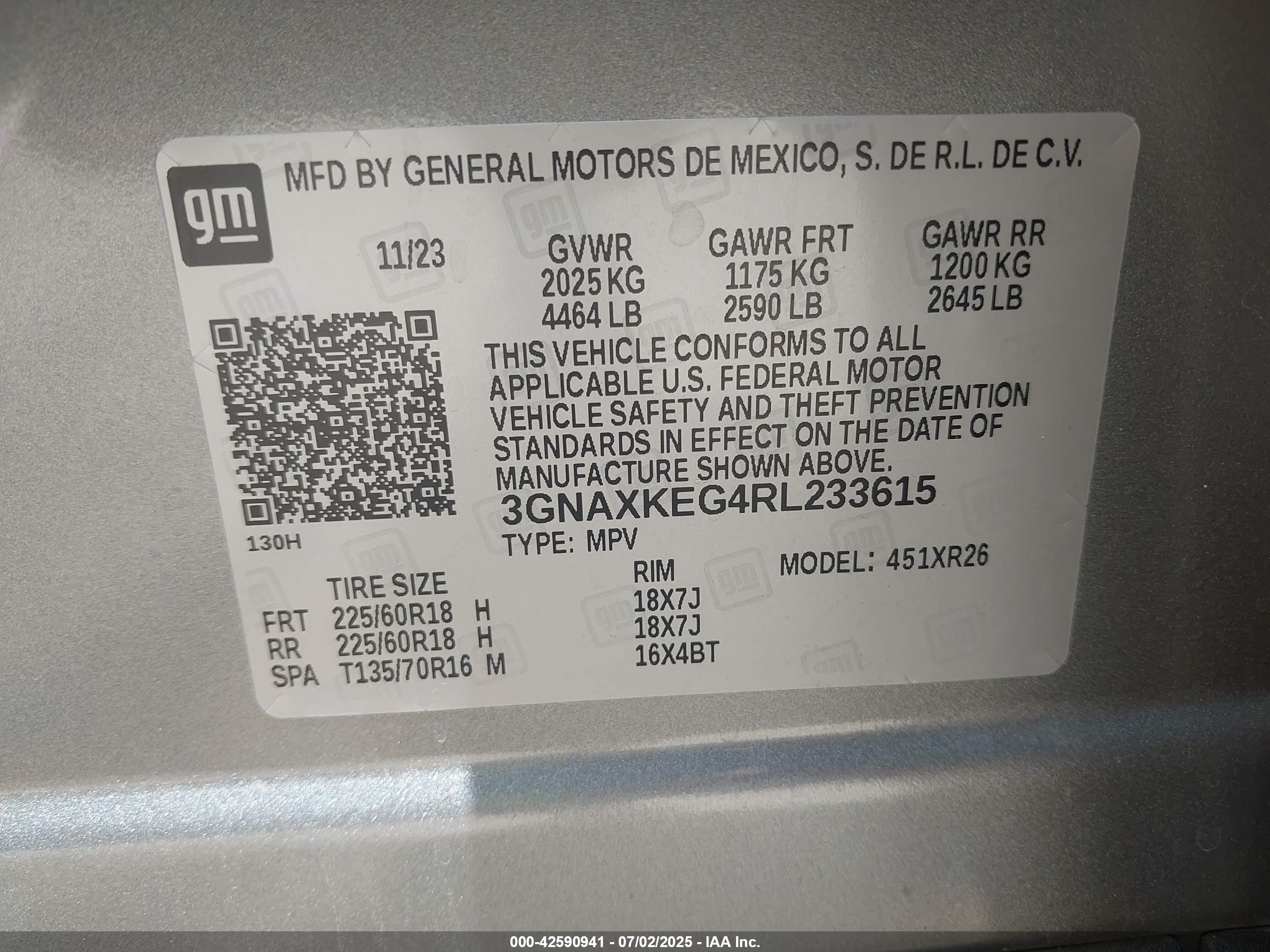 CHEVROLET EQUINOX image 9