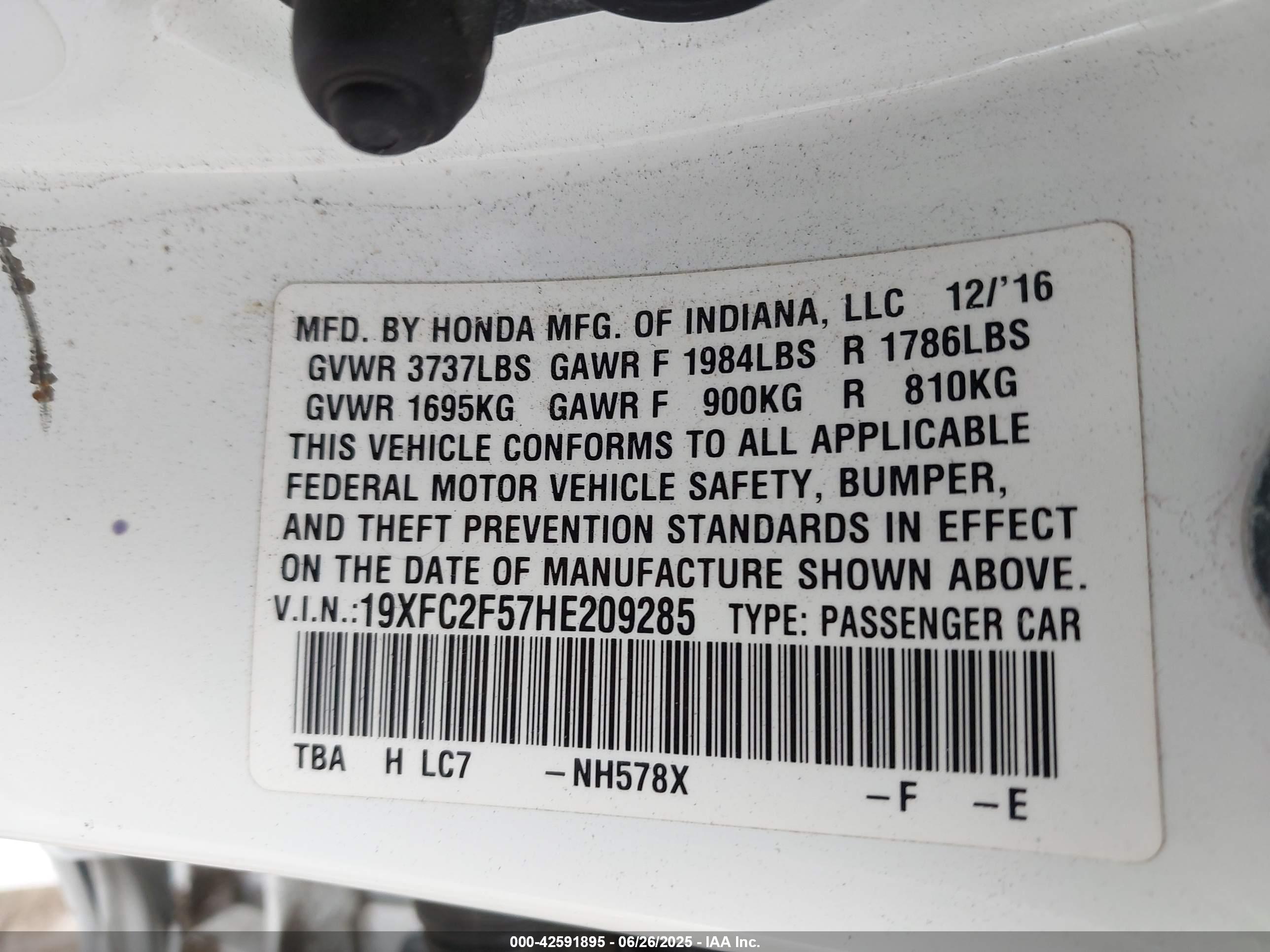 HONDA CIVIC image 9