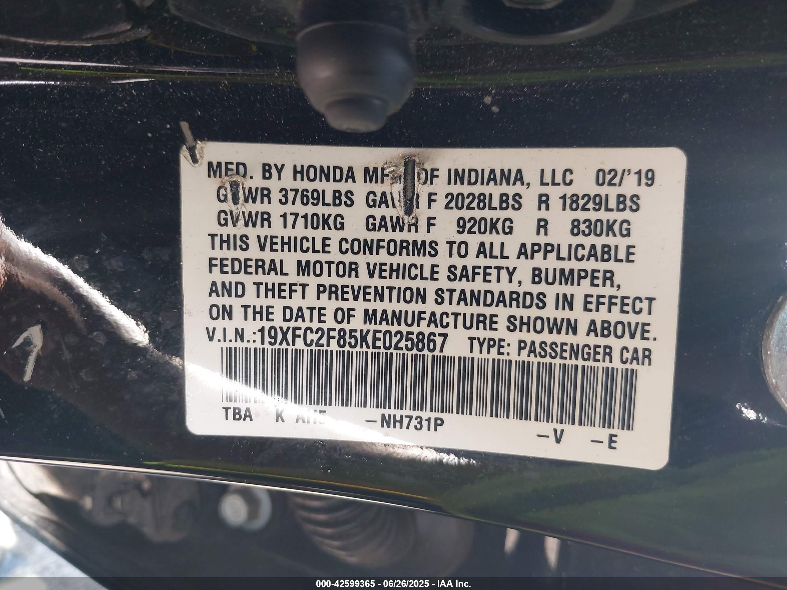 HONDA CIVIC image 9