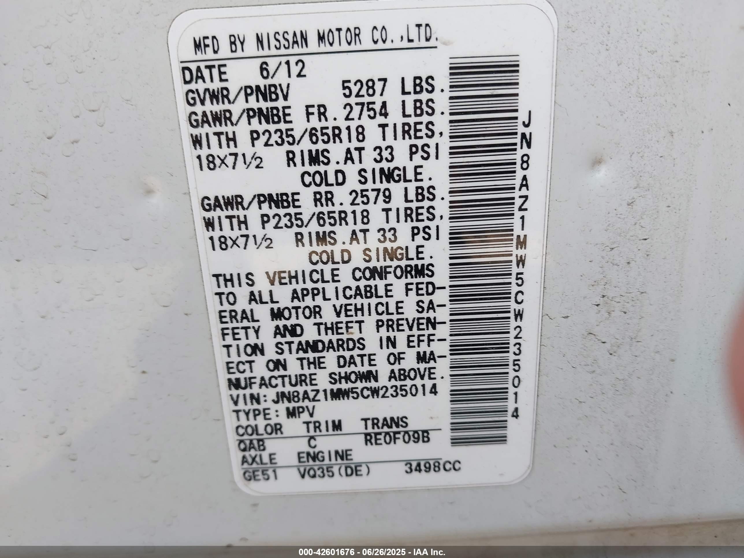 NISSAN MURANO image 9