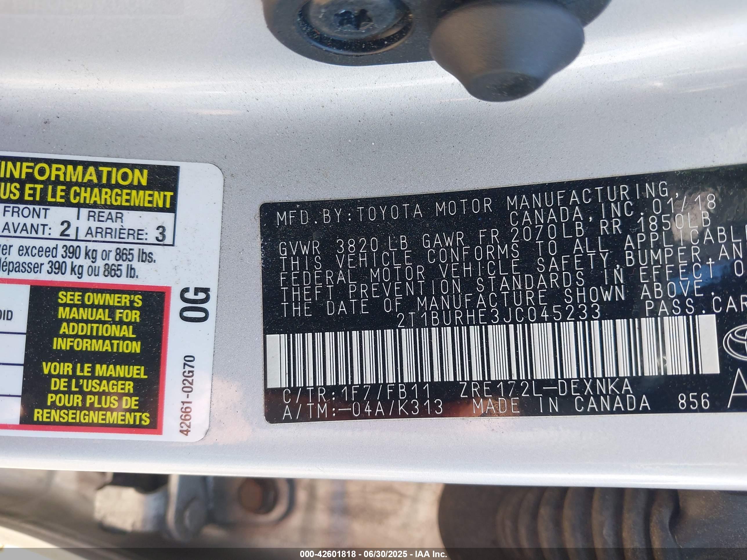 TOYOTA COROLLA image 9