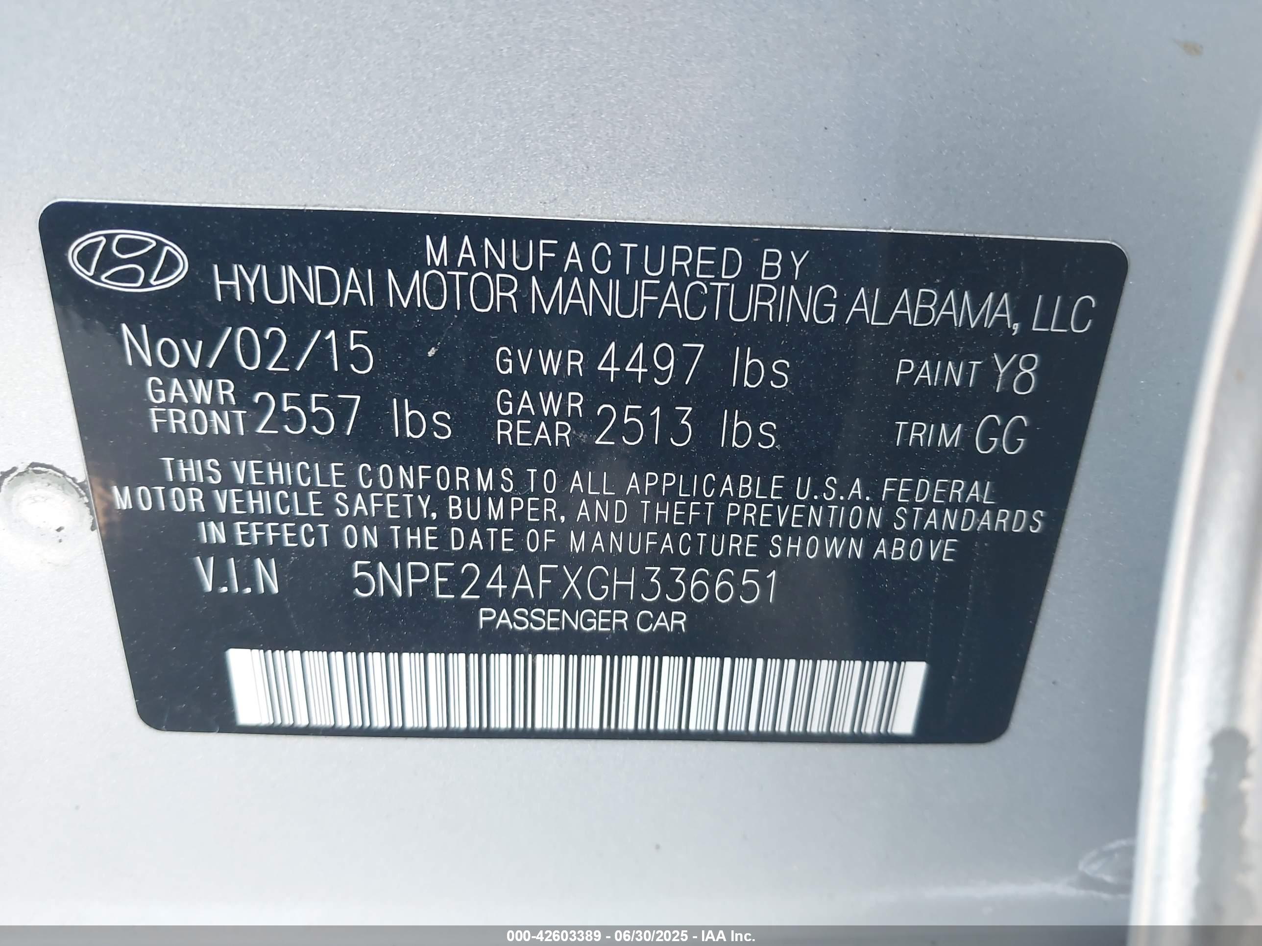 HYUNDAI SONATA image 9
