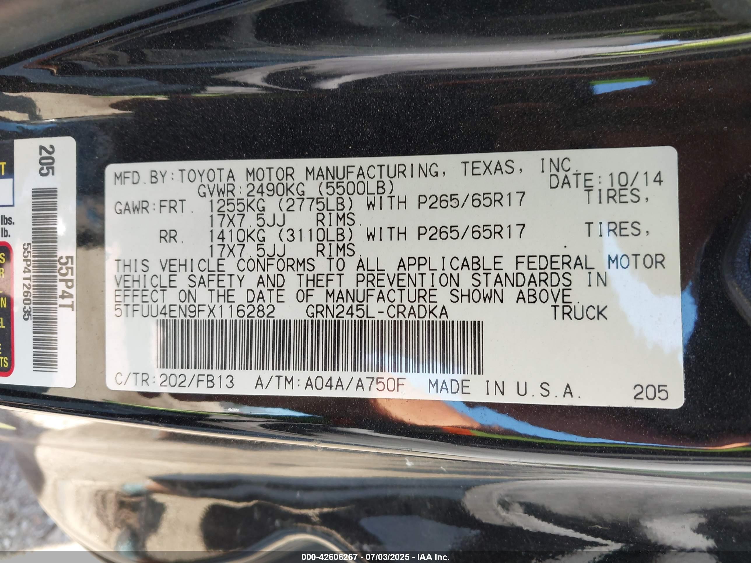 TOYOTA TACOMA image 9
