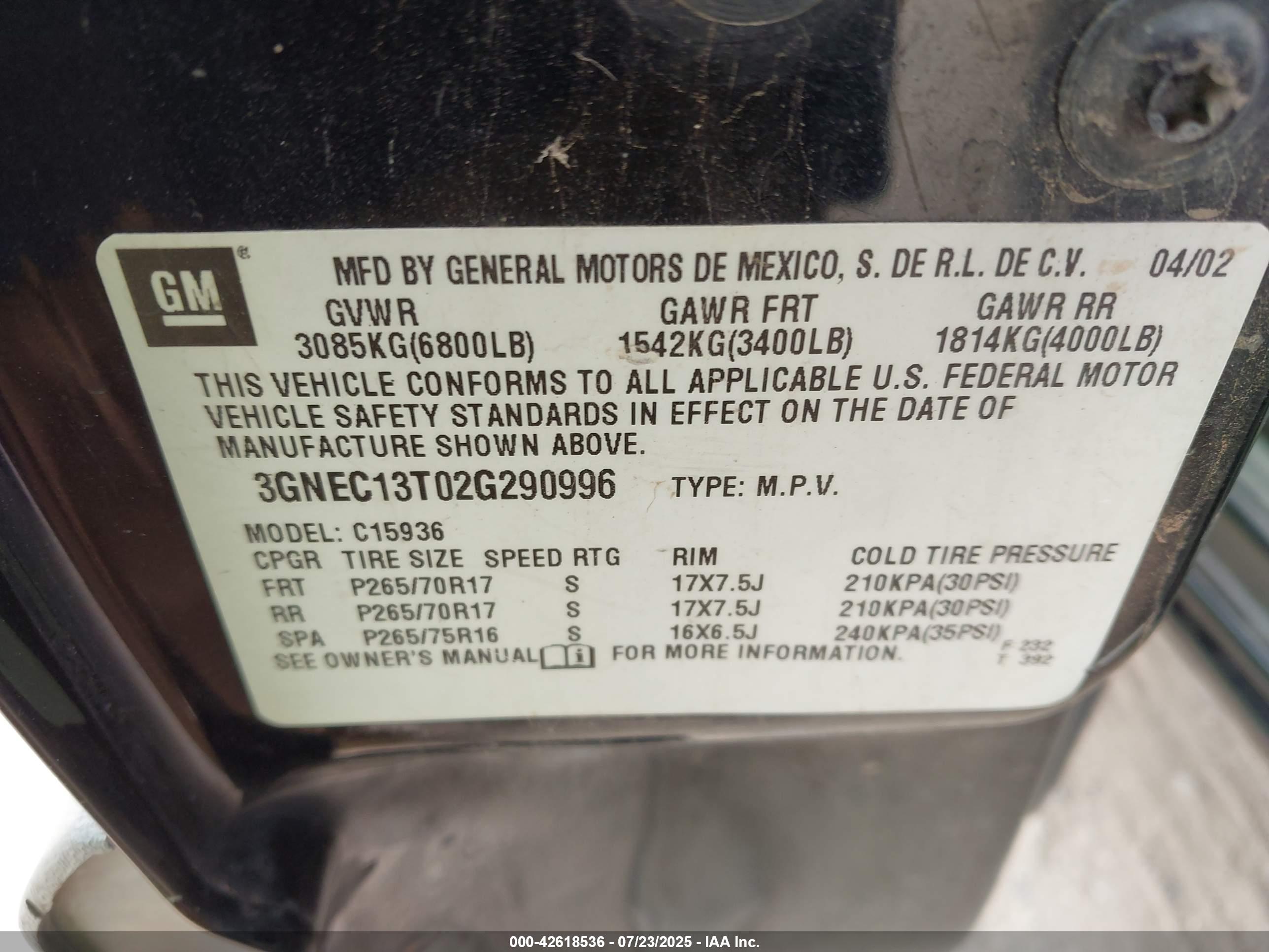 CHEVROLET AVALANCHE image 9